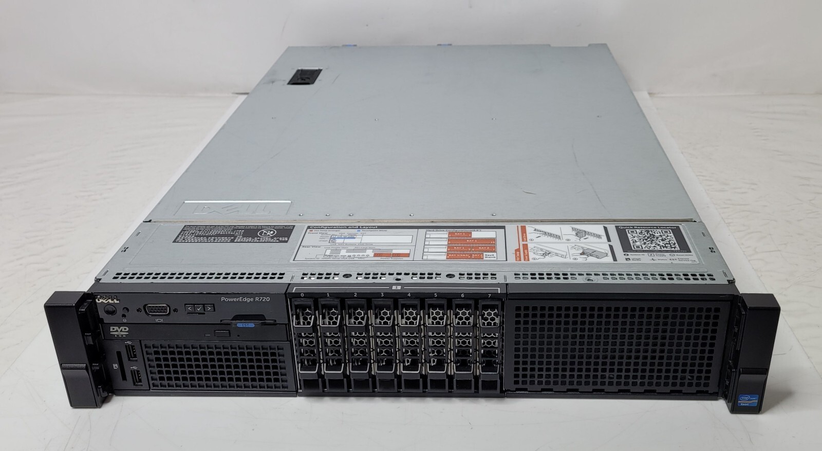 Dell PowerEdge R720 Dual Intel Xeon E5-2630 @2.30GHz 64GB RAM No HDD H710