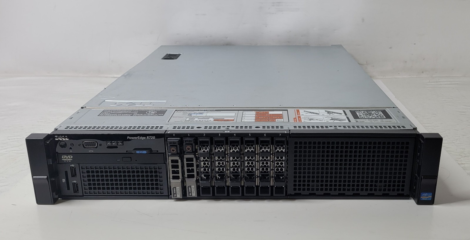 Dell PowerEdge R720 Dual Intel Xeon E5-2670 @2.60GHz 192GB RAM No HDD H710P