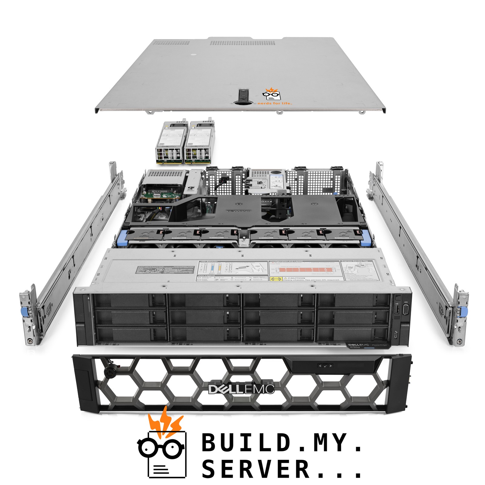 Dell PowerEdge R750xs Server 2.80Ghz 16-Core 1.0TB RAM 217.6TB Storage Rails