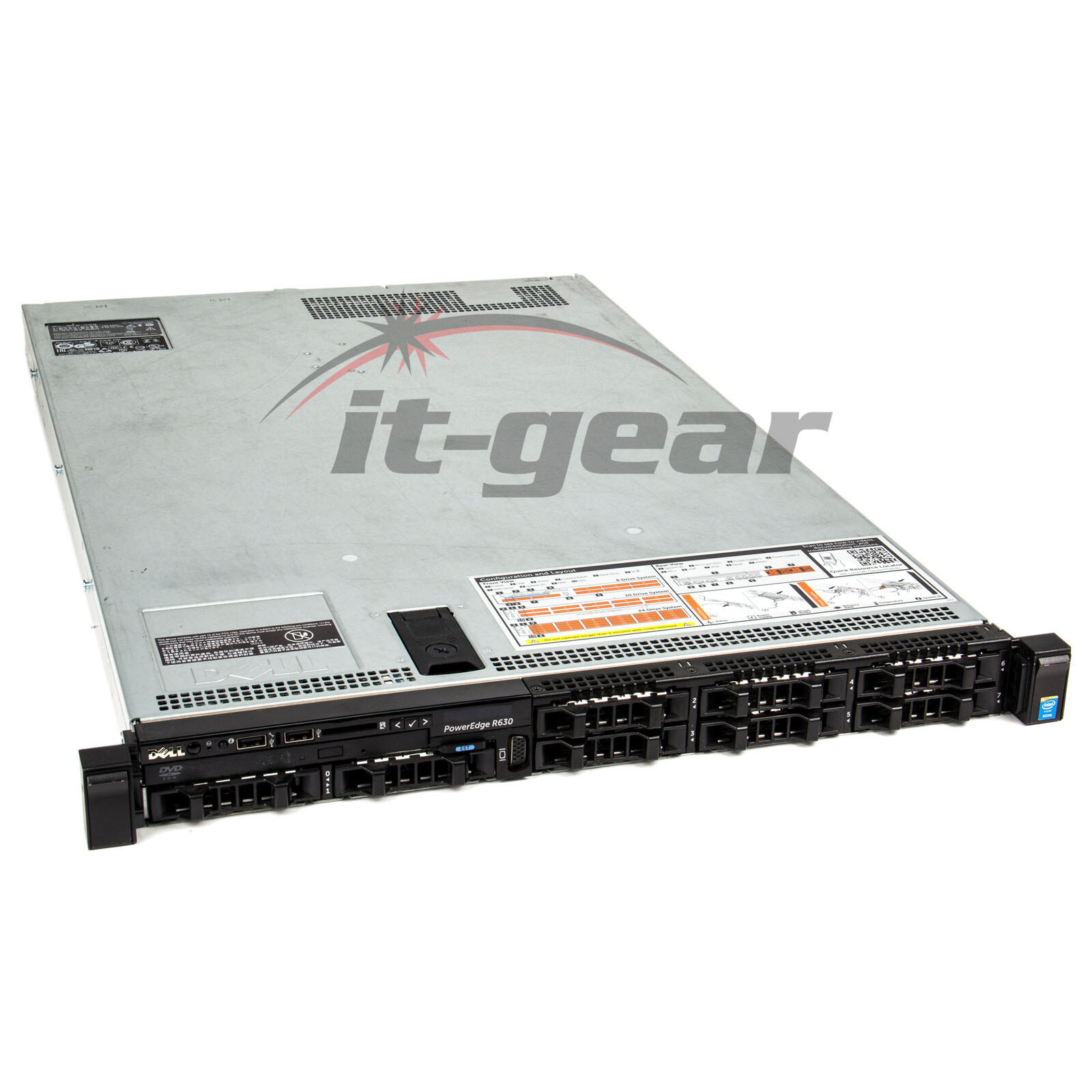 Dell PowerEdge R630 8BAY, 2 Heatsinks, System board H330, Idrac Ent, 1xPsu