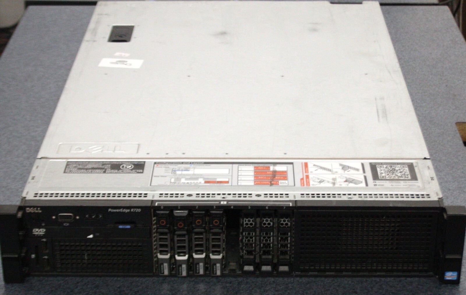 Dell PowerEdge R720 2x Xeon E5-2609 48GB RAM PERC H310p 2x 1100W PSUs