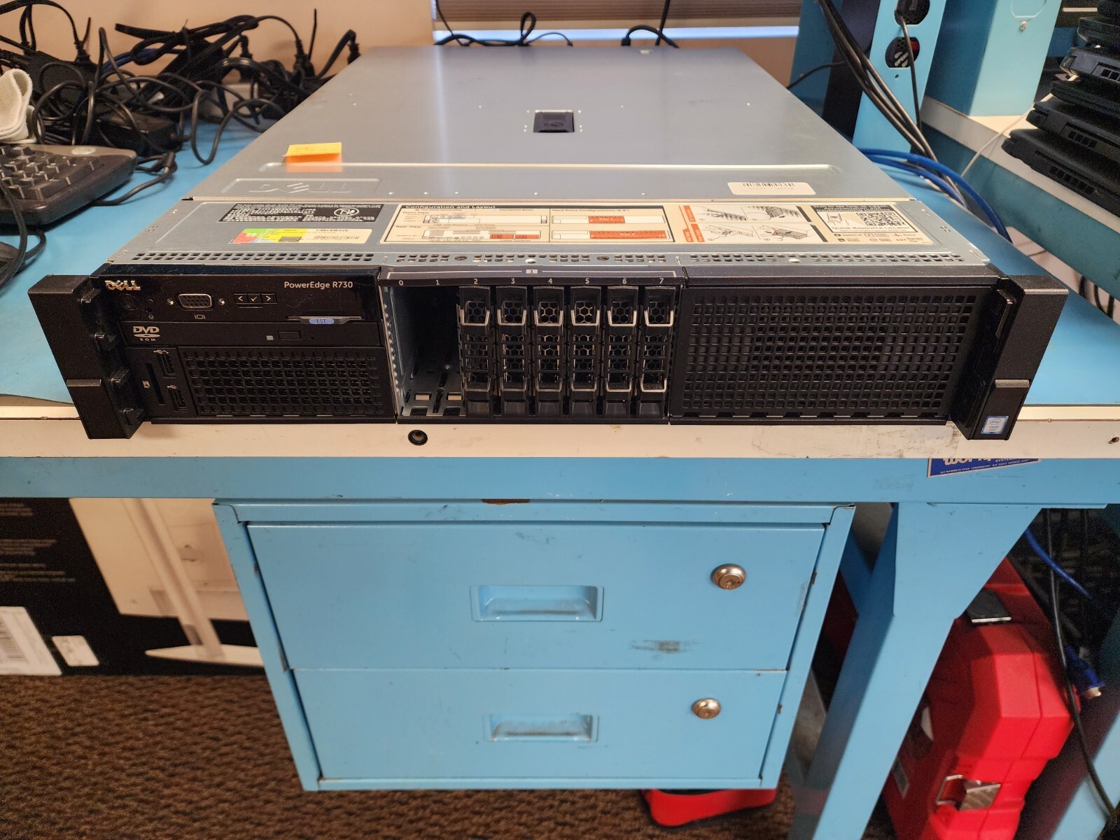 Dell PowerEdge R730 1x3GHz Quad Core Xeon E5-2623v3, 8GB DDR3 RAM, NO HDD