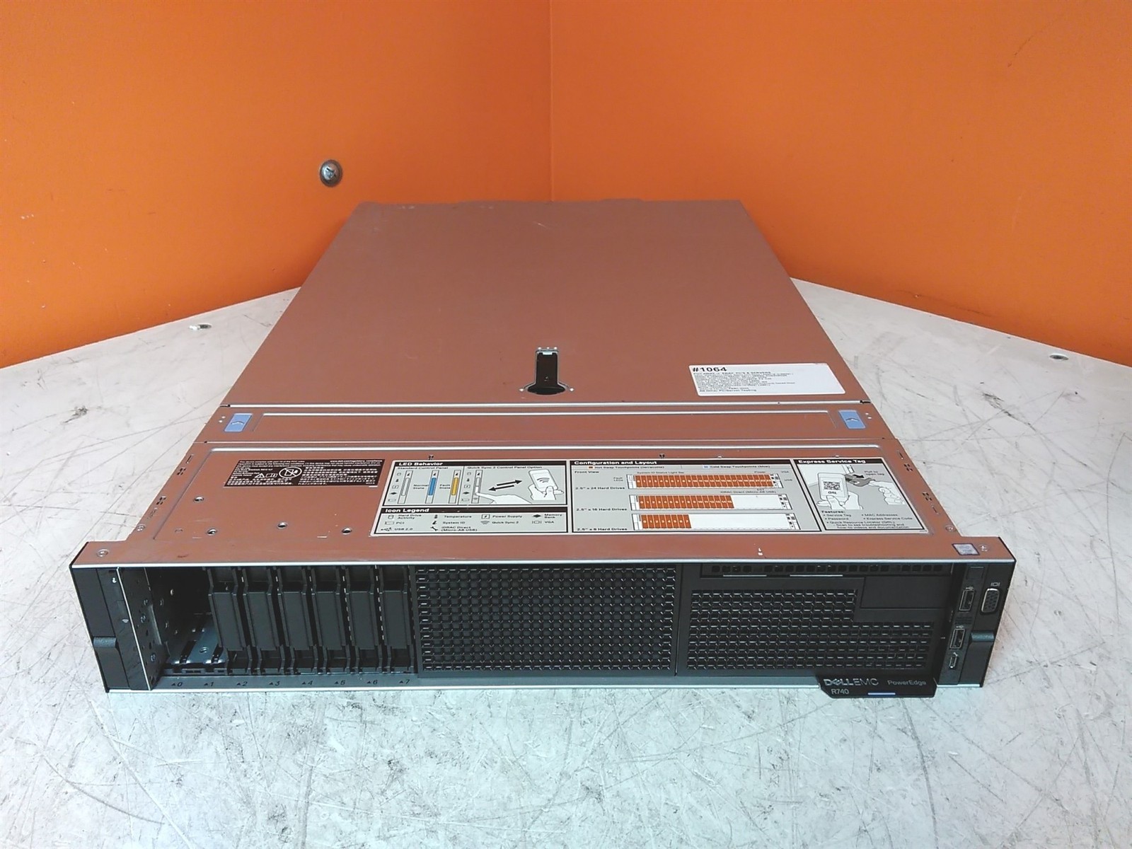 Dell PowerEdge R740 Server 2x Intel Xeon Gold 6264 2.8GHz 384GB Perc H330 8×2.5