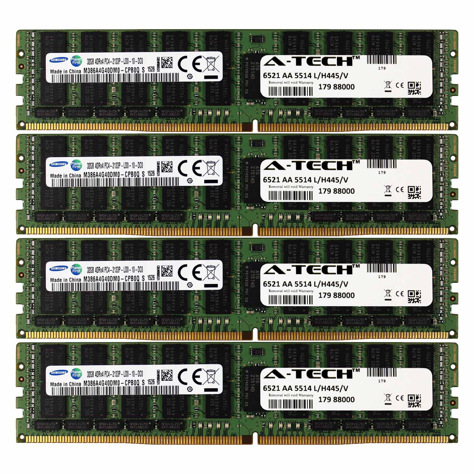 128GB Kit 4x 32GB PC4-17000 LRDIMM DELL POWEREDGE R730xd R730 R630 Memory RAM