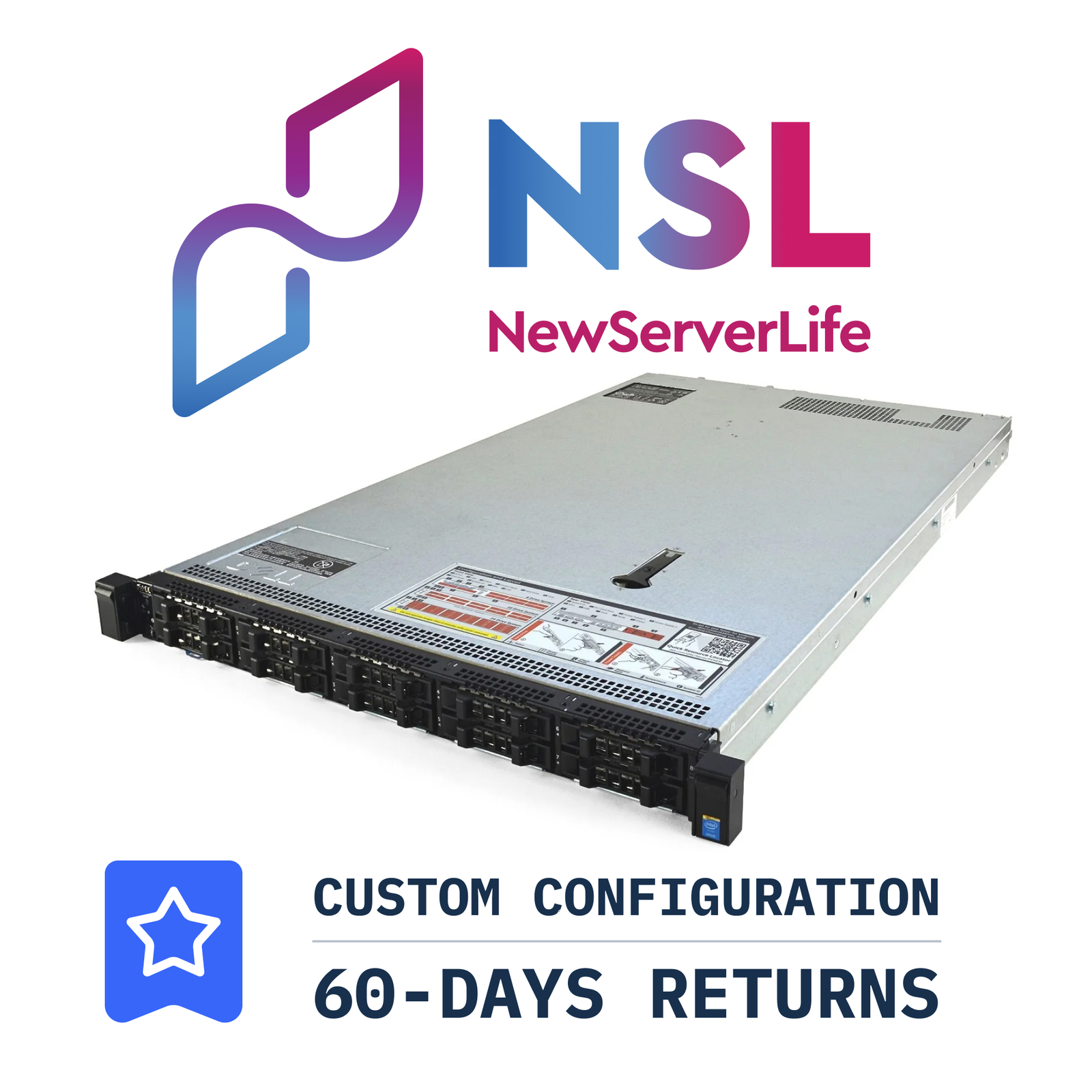 DELL PowerEdge R630 10 Bay SFF 2x E5-2667v4 3.2GHz =16 Cores 64GB H730 4xRJ45