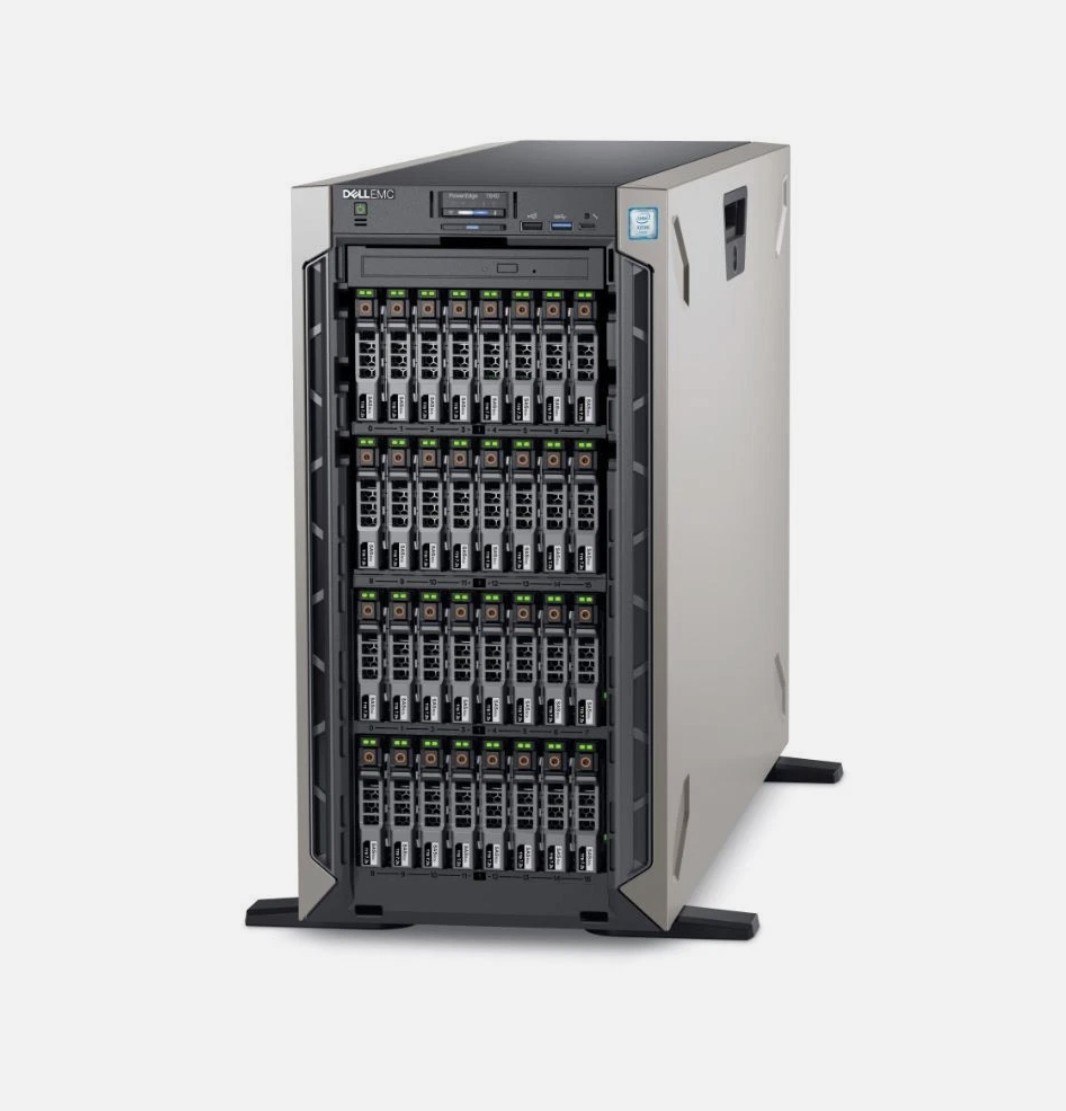 DELL POWEREDGE T640 Server 32 BAY 2X XEON PLATINUM 48 Cores 1TB, H750, 5 SSD