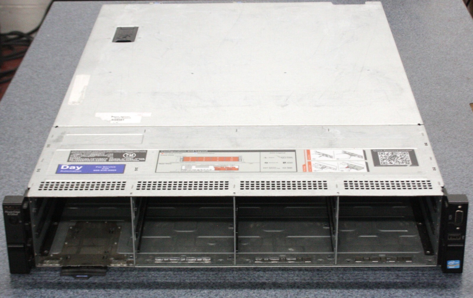 Dell PowerEdge R720xd Xeon E5-2620 16GB RAM PERC H710 1x 750W PSU