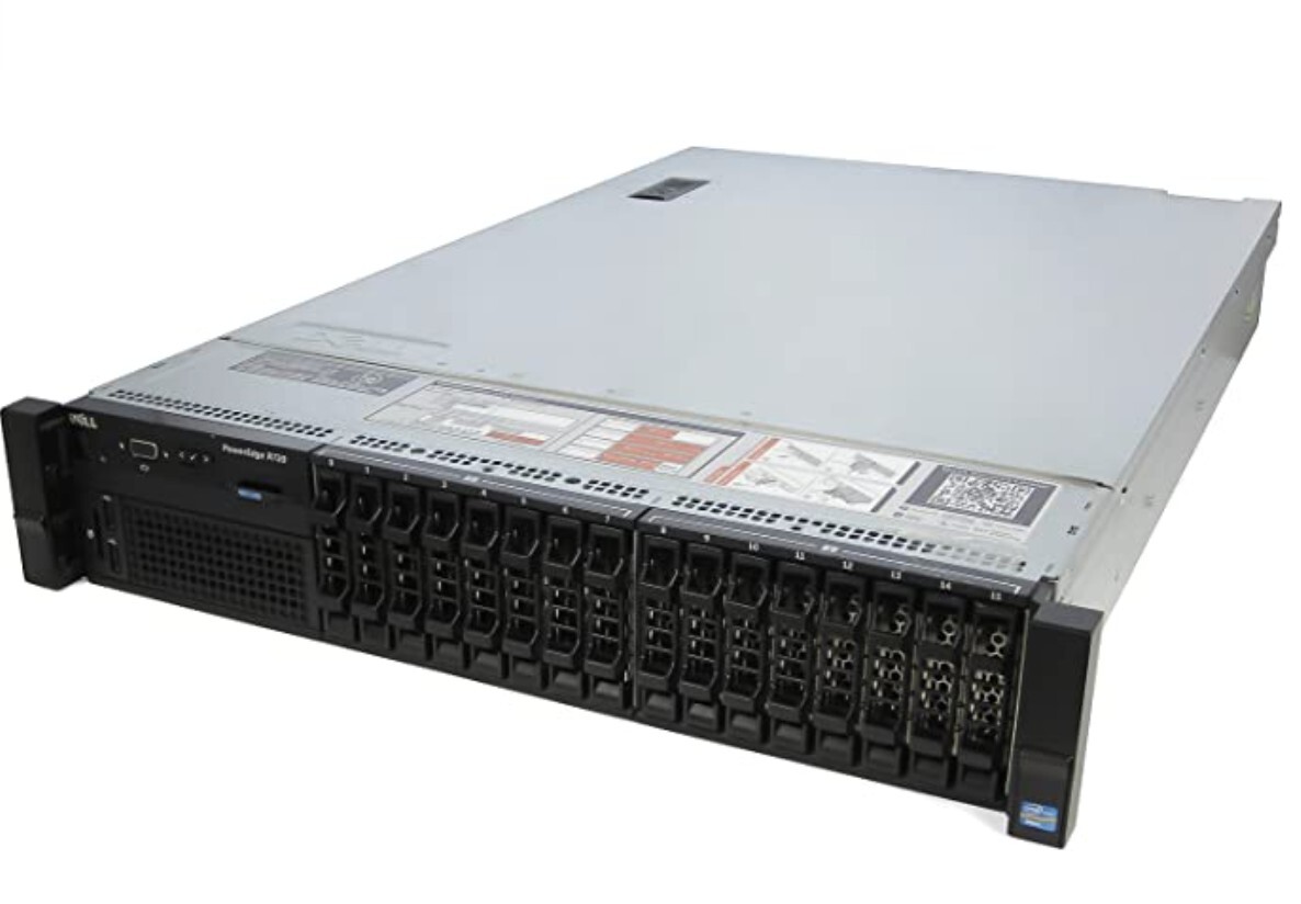 Dell PowerEdge R720 Server 2X E5-2690 2.90Ghz 16-Core 192GB 2X 512GB SSD Rails
