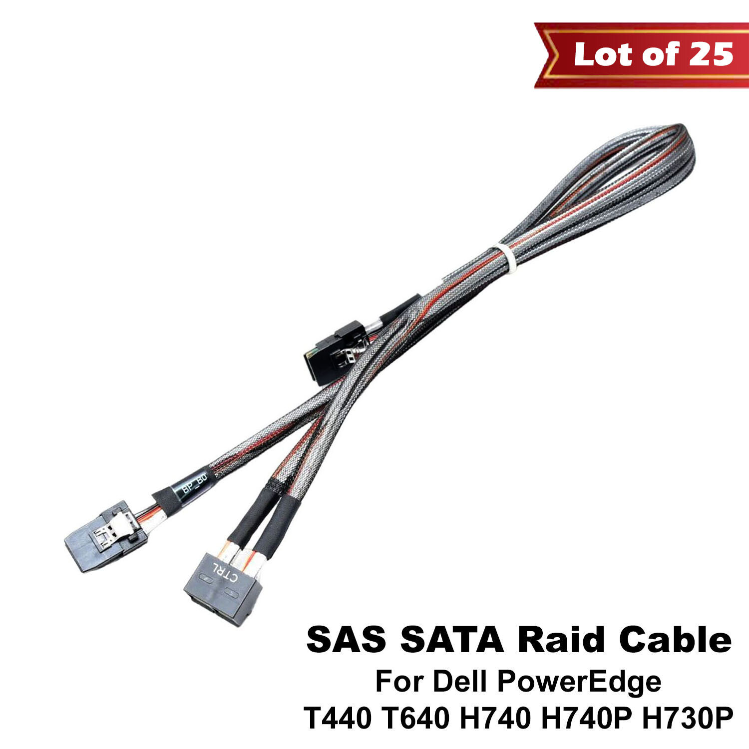 Lot of 25 Dell PowerEdge T440 T640 8Bay RAID Cables PERC H740 H740P H730P XRFV4