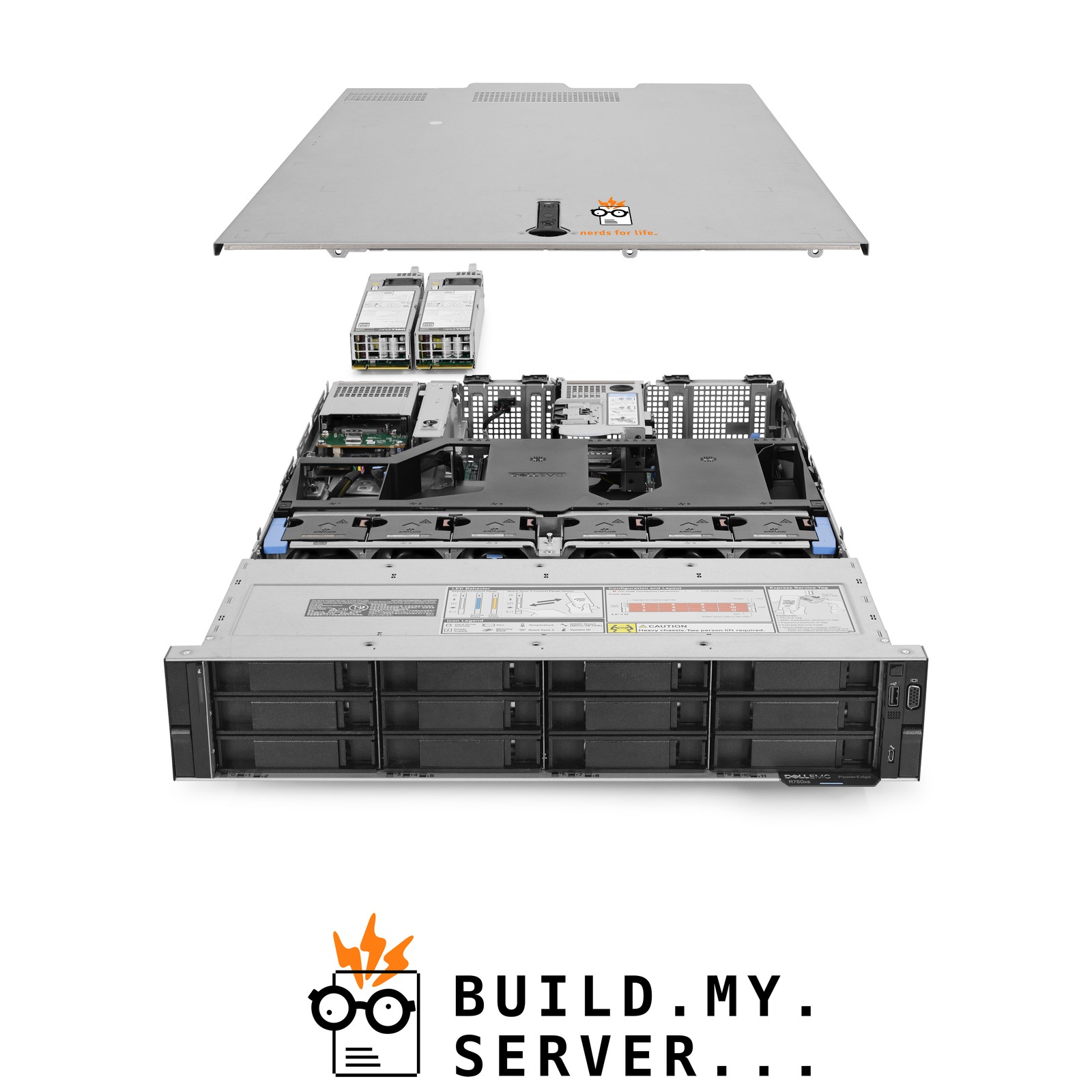 Dell PowerEdge R750xs Server 12-Bay LFF 2x Gold 5320 2.20Ghz 52-Core 64GB RAM