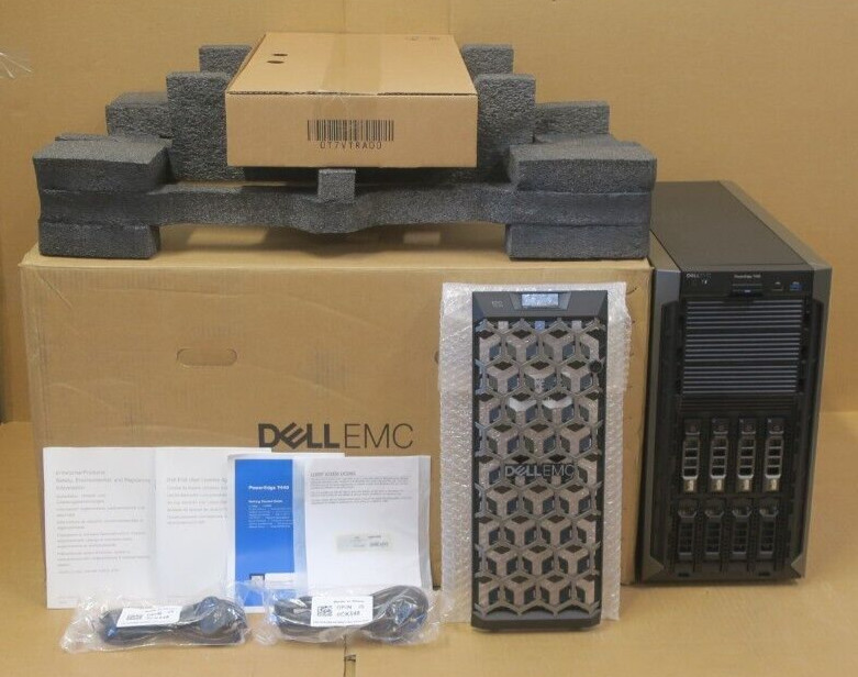 NEW Dell PowerEdge T440 10C Silver 4210R 64GB RAM 4x 900GB HDD 8Bay Tower Server