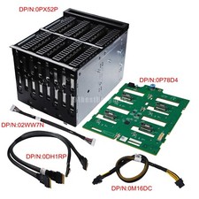 DELL POWEREDGE T640 8 BAY SSD PCIE HDD NVME EXPANDER BACKPLANE, CAGE, AND CABLES