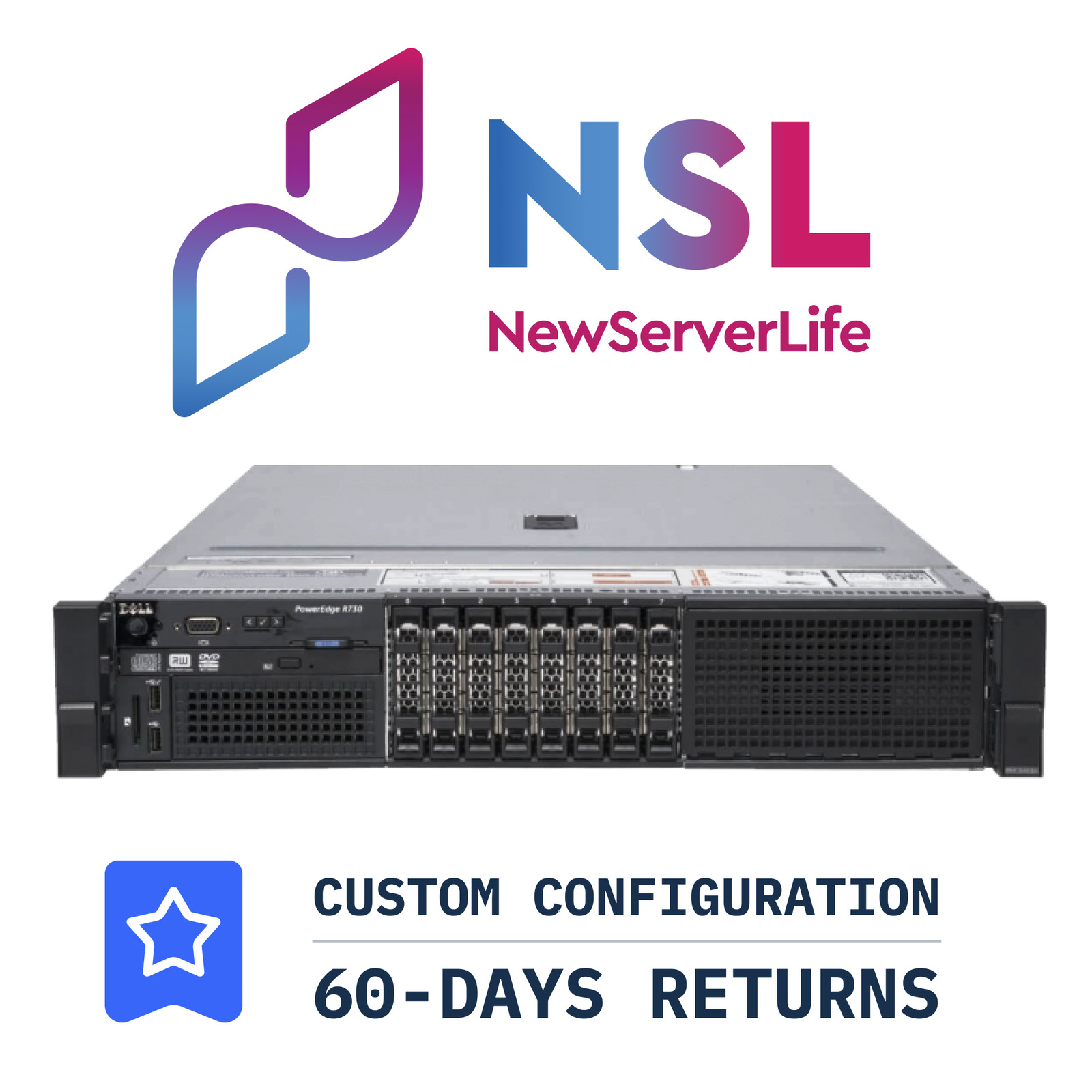 DELL PowerEdge R730 2x E5-2650v4 2.2GHz =24 Cores 256GB H730 2x 1.2TB SAS 4xRJ45