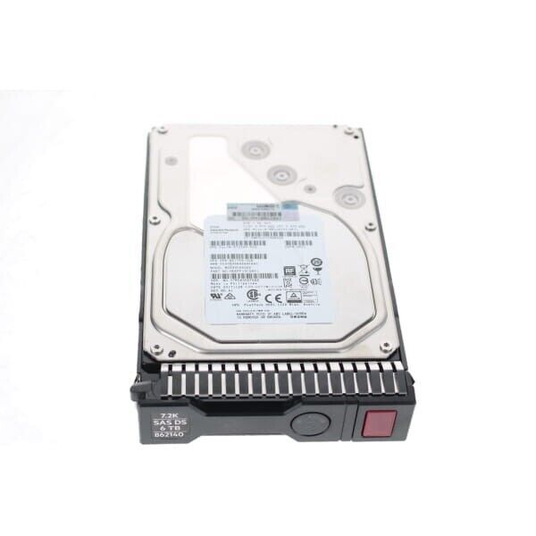 HPe 862140-001 6TB SAS 7.2K 12G MDL SC 3.5″ Hard Drive 861754-B21