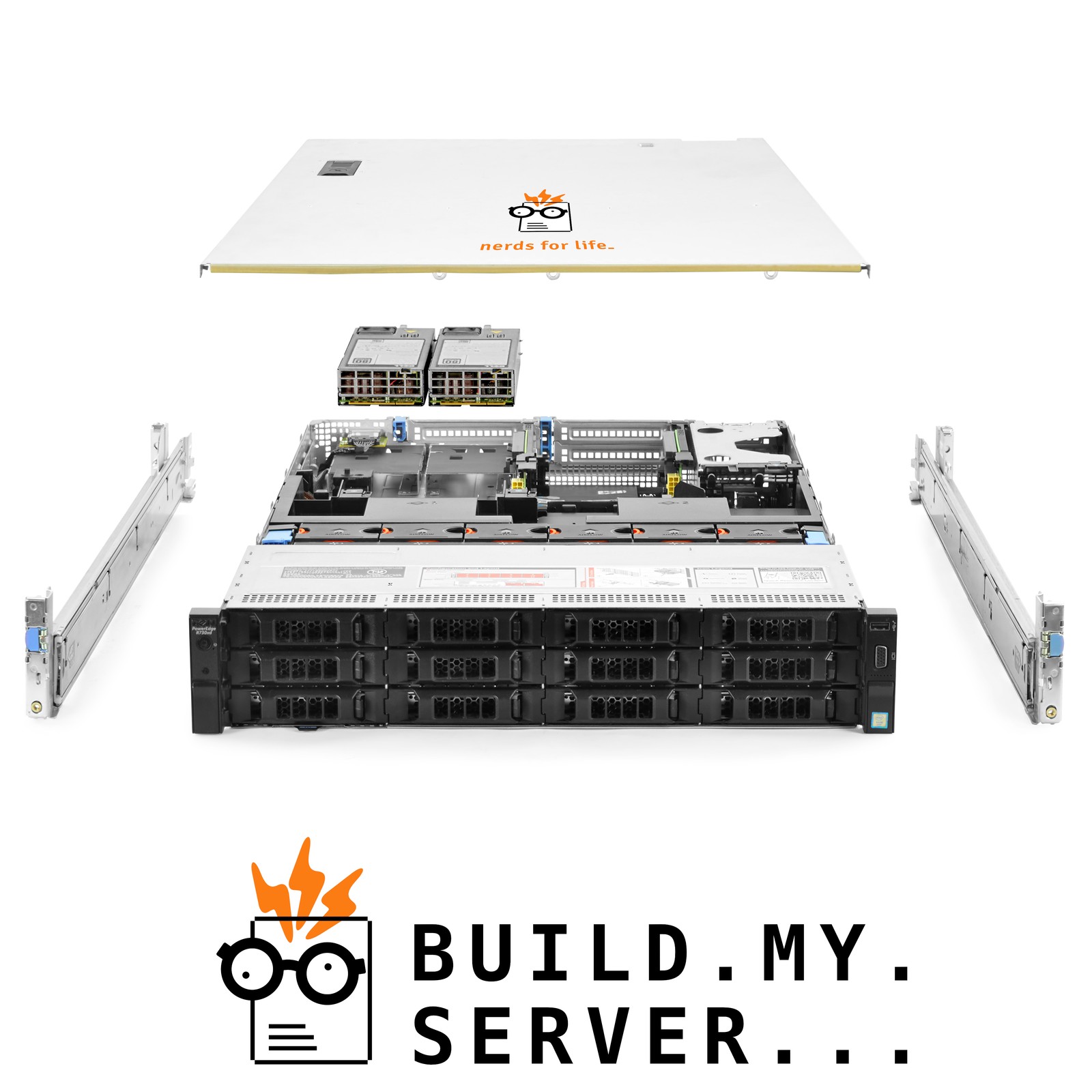 Dell PowerEdge R730xd Server 2x E5-2660v3 2.60Ghz 20-Core 64GB RAM 2x 480GB SSD