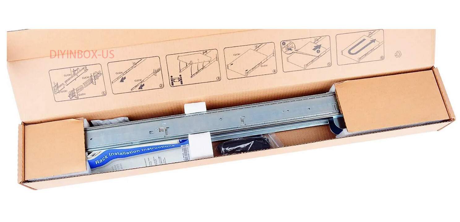 Dell PowerEdge 2U B6 R720 R730 R740 Ready Rails II Sliding Kit H4X6X 24V27 61KCY
