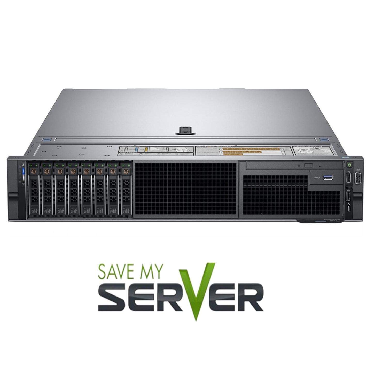 Dell PowerEdge R740 Server|2x Platinum 8168=48 Cores| H740P | Choose RAM/ Drives