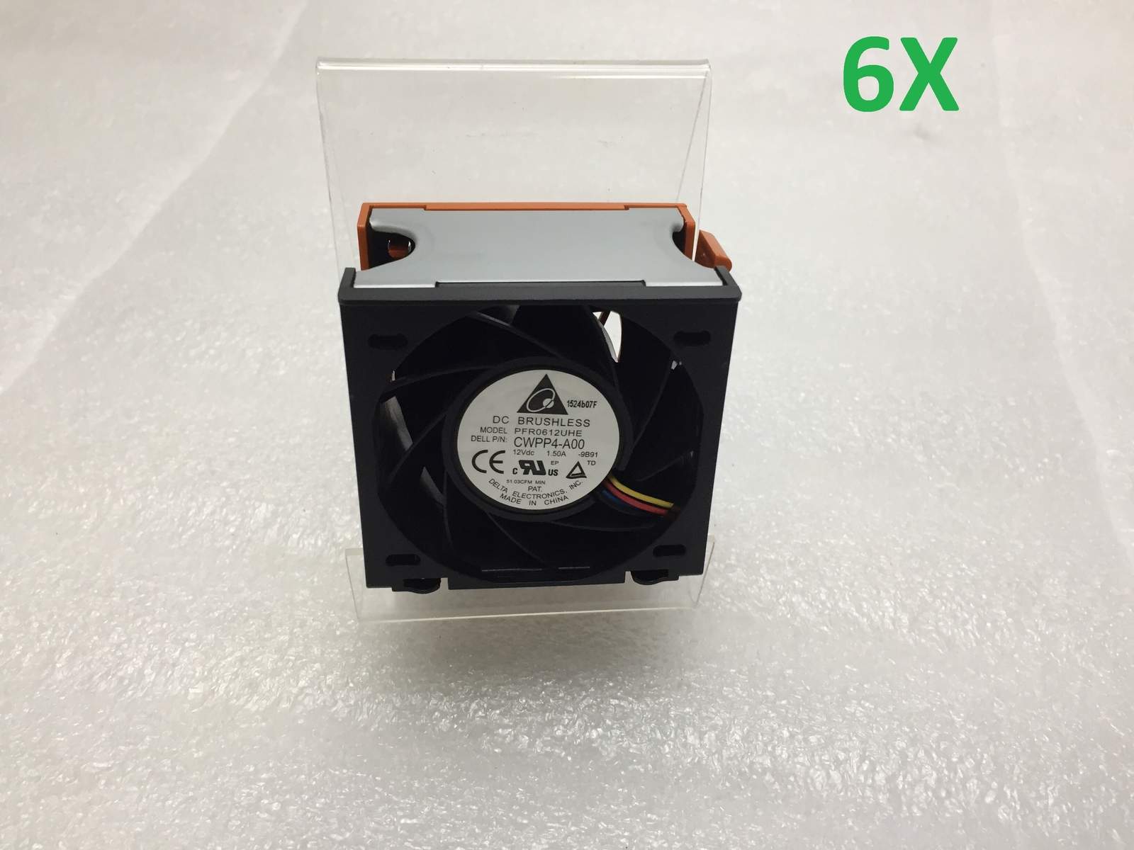 Lot of 6 Dell PowerEdge R720 Server Chassis Cooling Fan PFR0612UHE CWPP4-A00