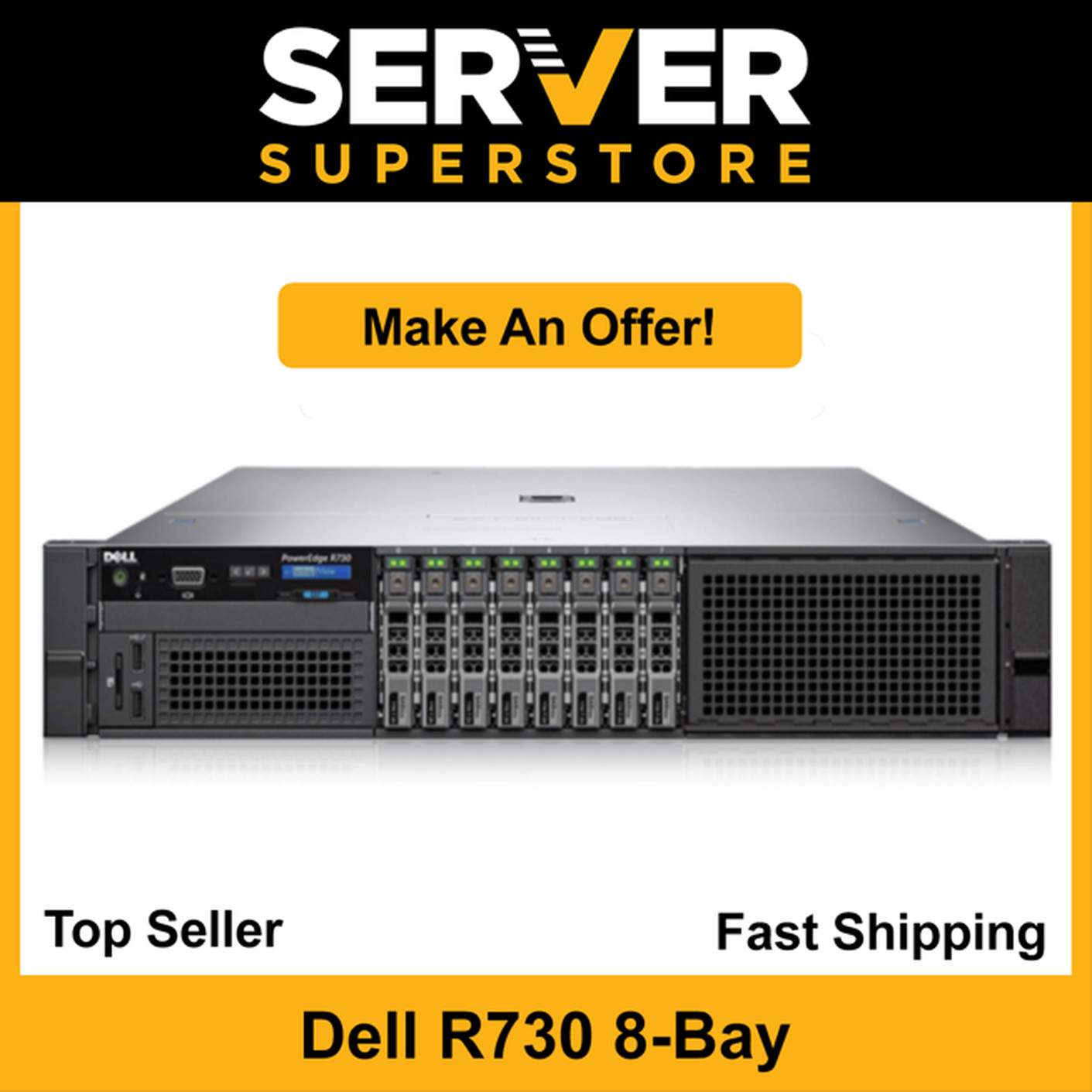 Dell PowerEdge R730 Server 2x E5-2660 V4 = 28 Cores H730 32GB RAM 4x 600GB SAS