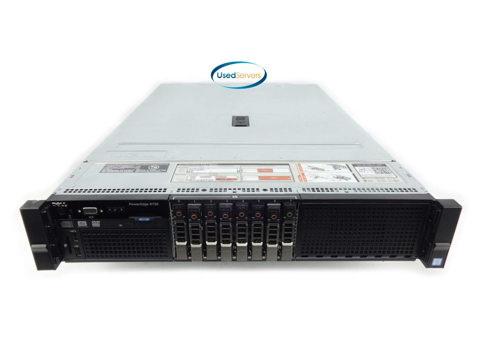 Dell R730 8SFF Server 2xE5-2680v3 2.5GHZ=24Cores 256GB 8×1.8TB 12G SAS 2x750W