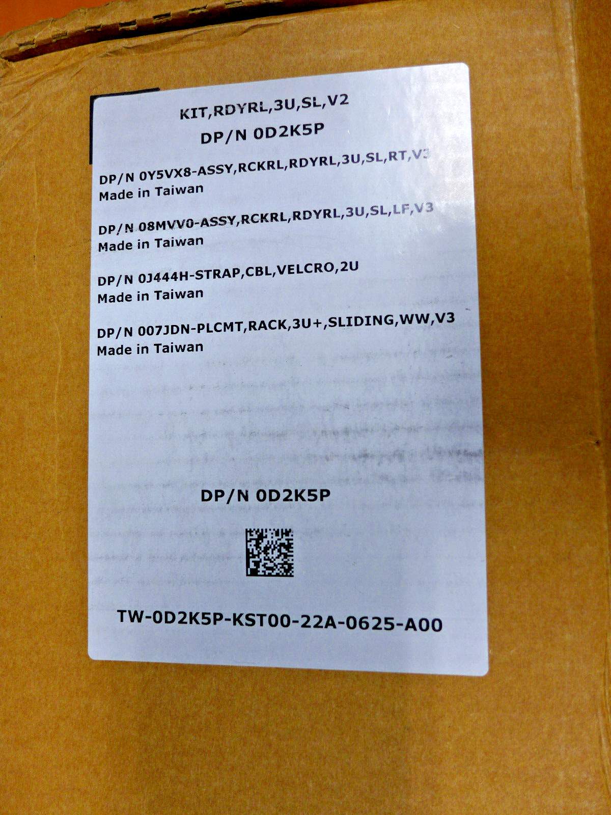 New Dell PowerEdge Server T640 Chassis Ready Rack 3U Rails “NOT THE KIT” D2K5P