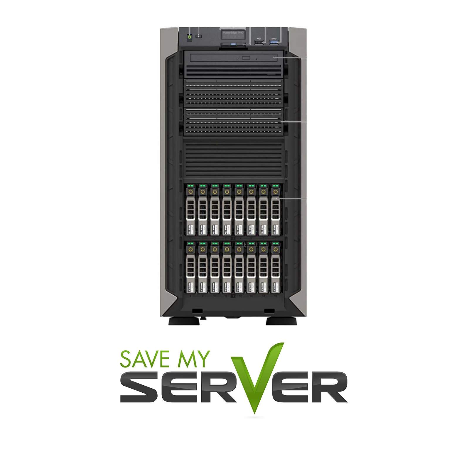 Dell PowerEdge T440 16x|2x Gold 6230 20 Core Choose|RAM/ Drives