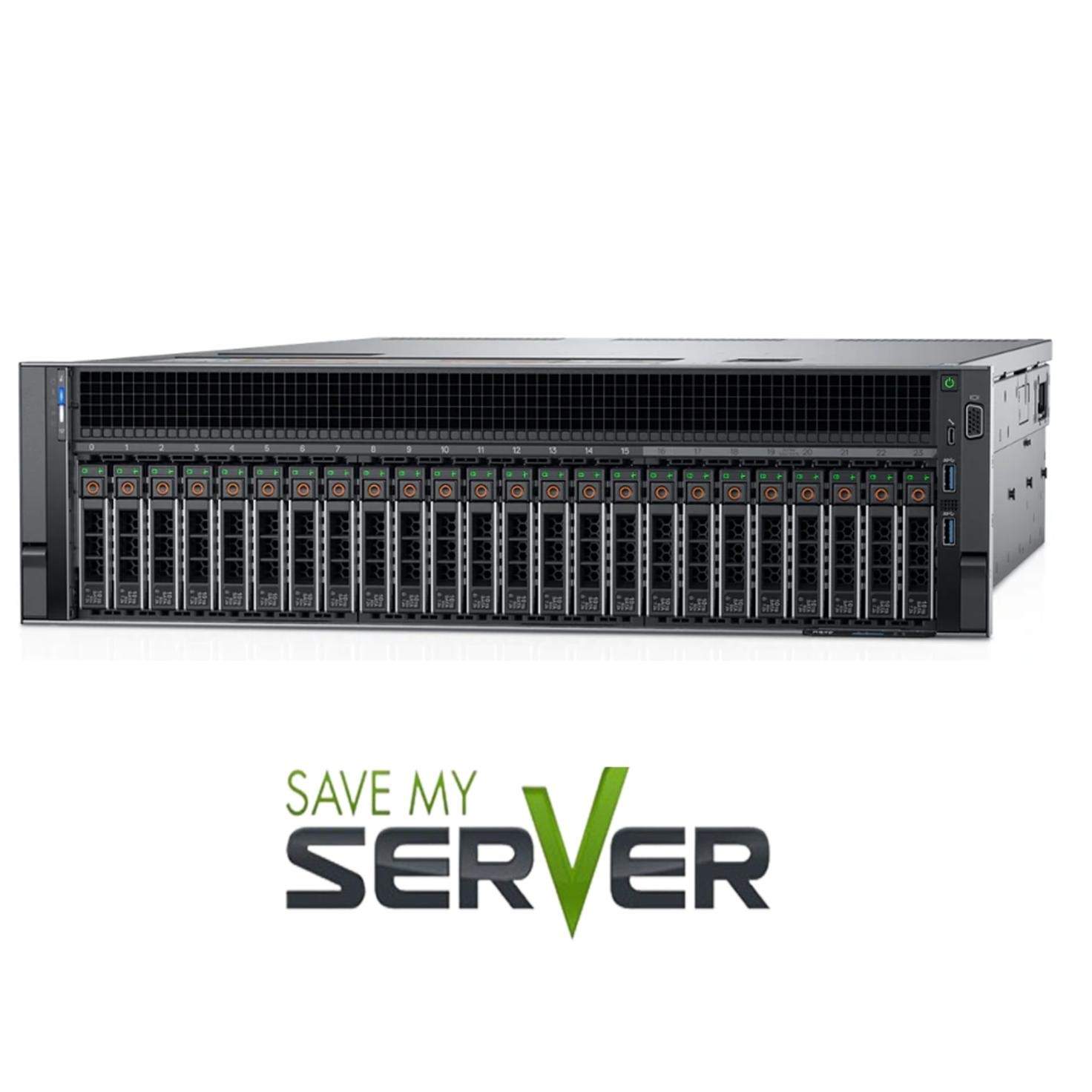 Dell PowerEdge R940 Server | 4x Platinum 8168=96 Core | H740P |Choose RAM/ Drive