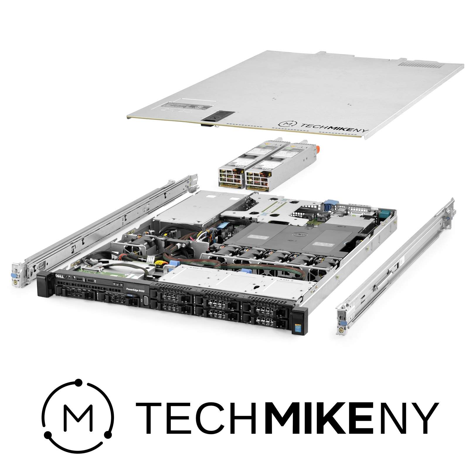 Dell PowerEdge R430 Server 2.20Ghz 40-Core 384GB RAM 1x New 500GB SSD Rails