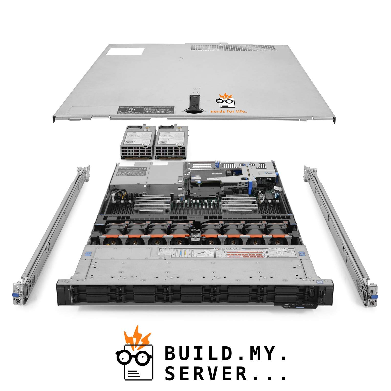 Dell VxRail E560 Server 2.60Ghz 28-Core 384GB RAM 2x 960GB SSD 8x 2TB Rails