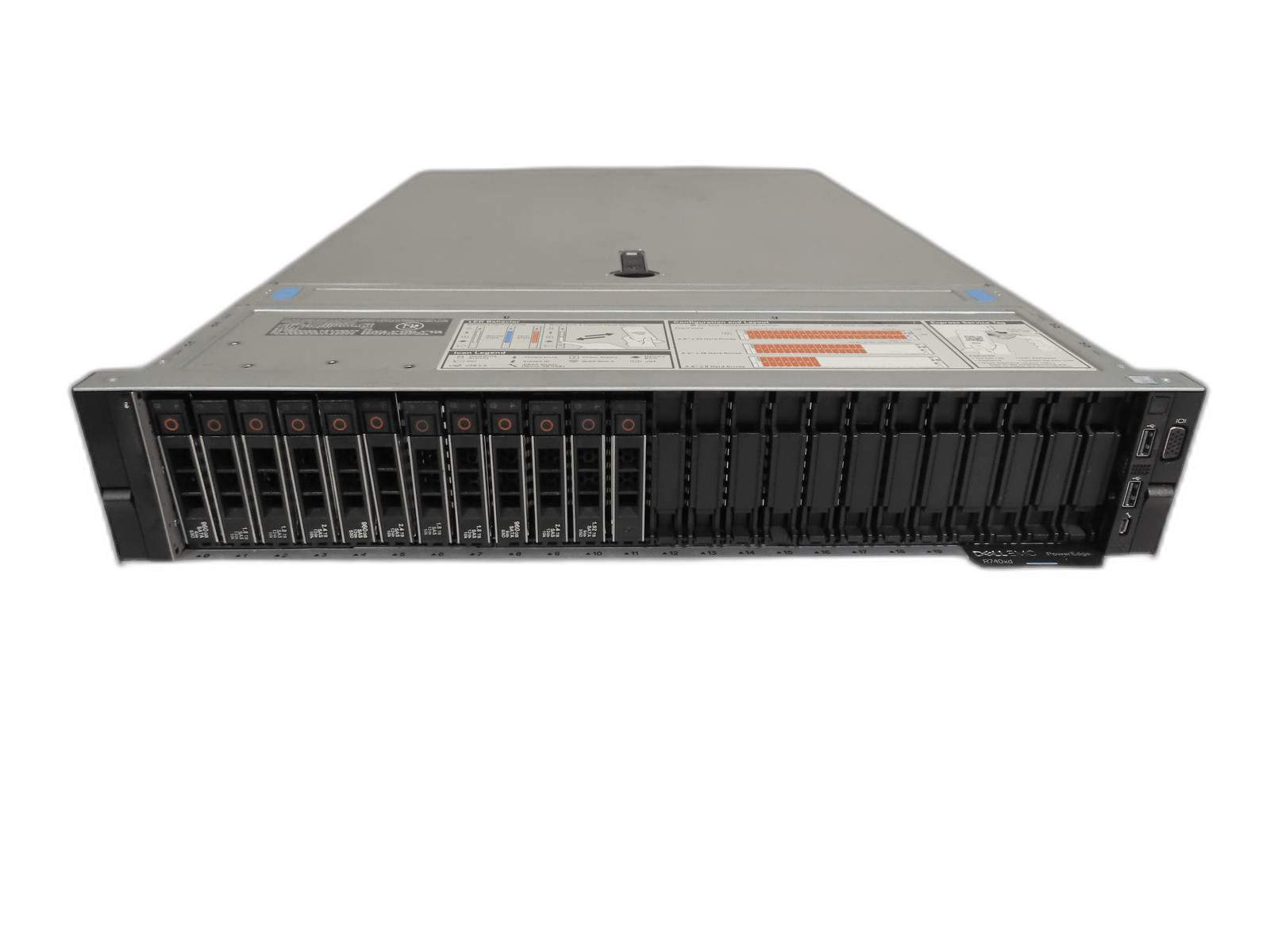 Dell PowerEdge R740xd 2.5″ 2x Gold 5120 2.2GHz / 128gb / H740p / 12x Trays
