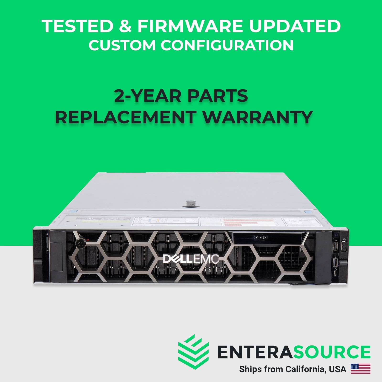 Dell PowerEdge R740 Server 16SFF – Configurable, 2x Xeon, 32GB-768GB RAM