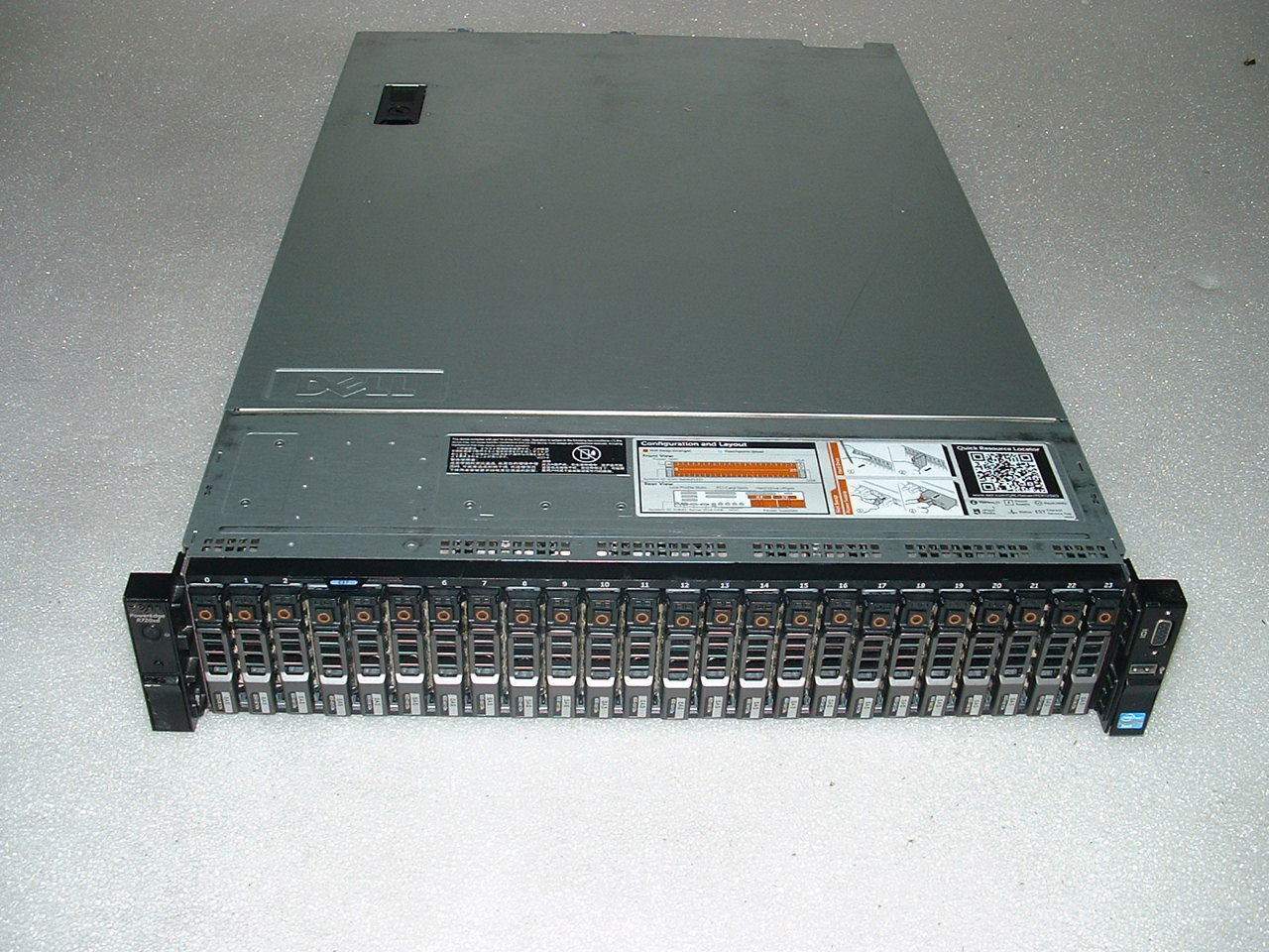 Dell Poweredge R720xd 2x Xeon E5-2680 2.7GHz 16-Cores  64gb  H710p  26x Trays