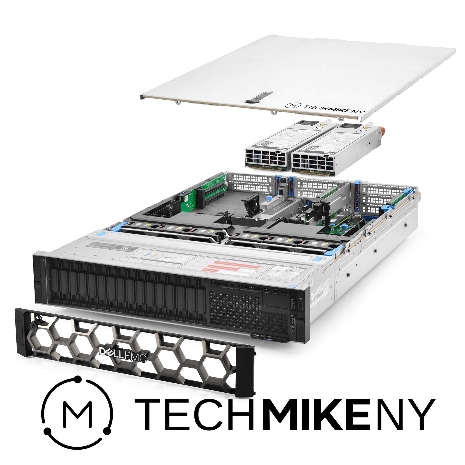 Dell PowerEdge R740 Server 2.10Ghz 48-Core 128GB RAM 16x 960GB SSD Bezel