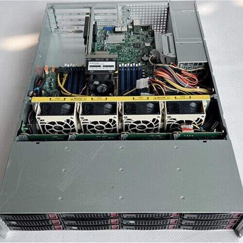 Supermicro H11SSW-NT Server 12X3.5″ (4X NVME) With AMD EPYC 7542 CPU 256GB RAM