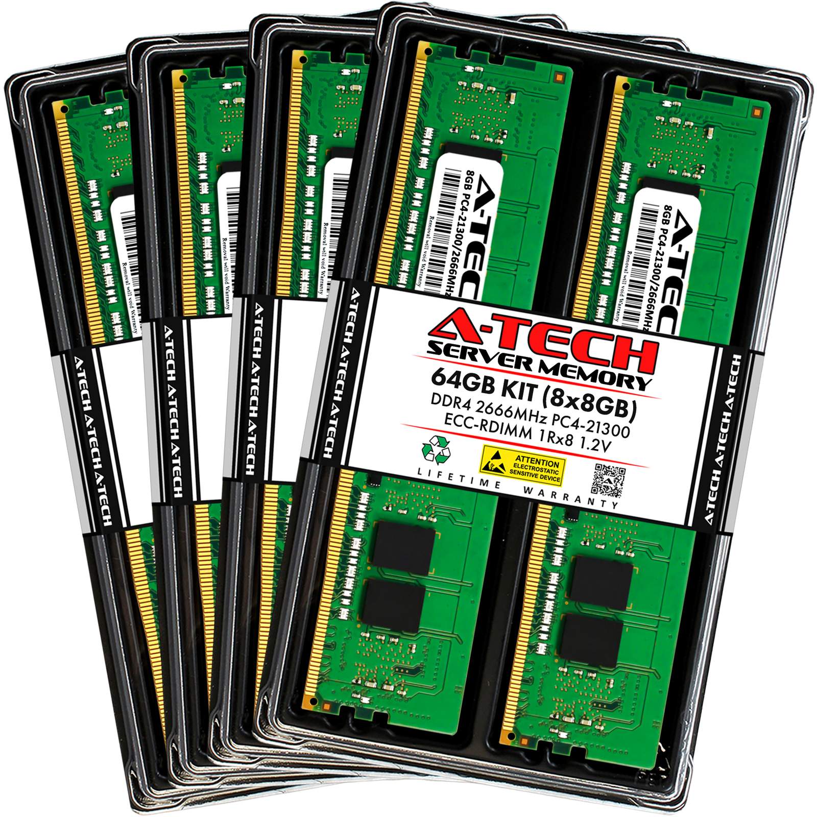 64GB 8x 8GB PC4-2666 RDIMM Dell PowerEdge FC430 M630 R740xd R840 T640 Memory RAM