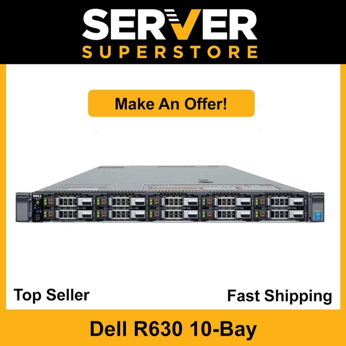 Dell PowerEdge R630 Server 2x E5-2695 V4 = 36 Cores H730 128GB RAM 2x 1.2TB SAS