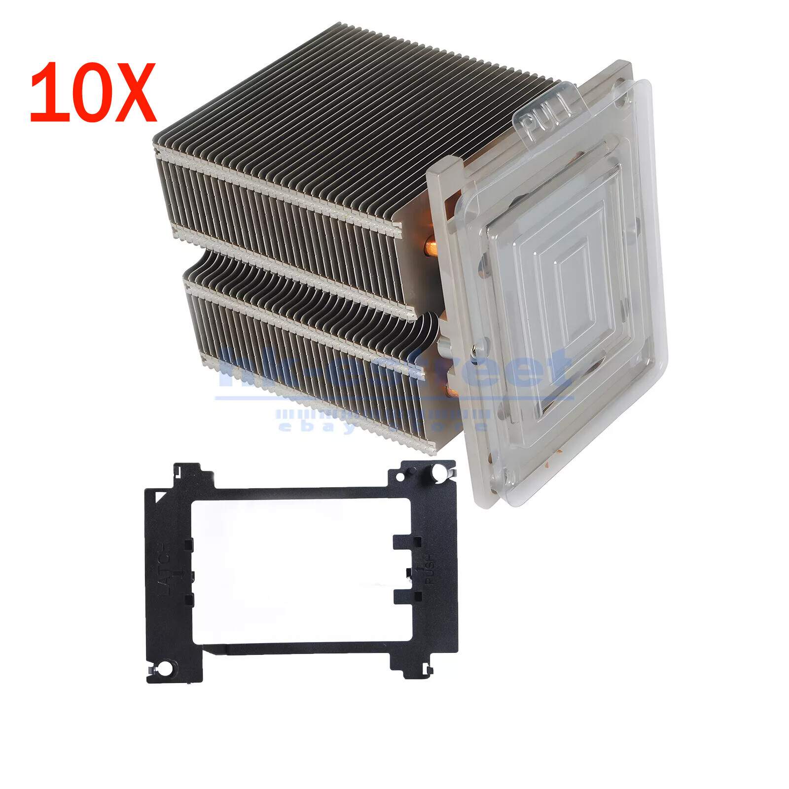 10PCS New Dell PowerEdge T440 T640 Heatsink Air Cooler 489KP 0489KP w/ Bracket