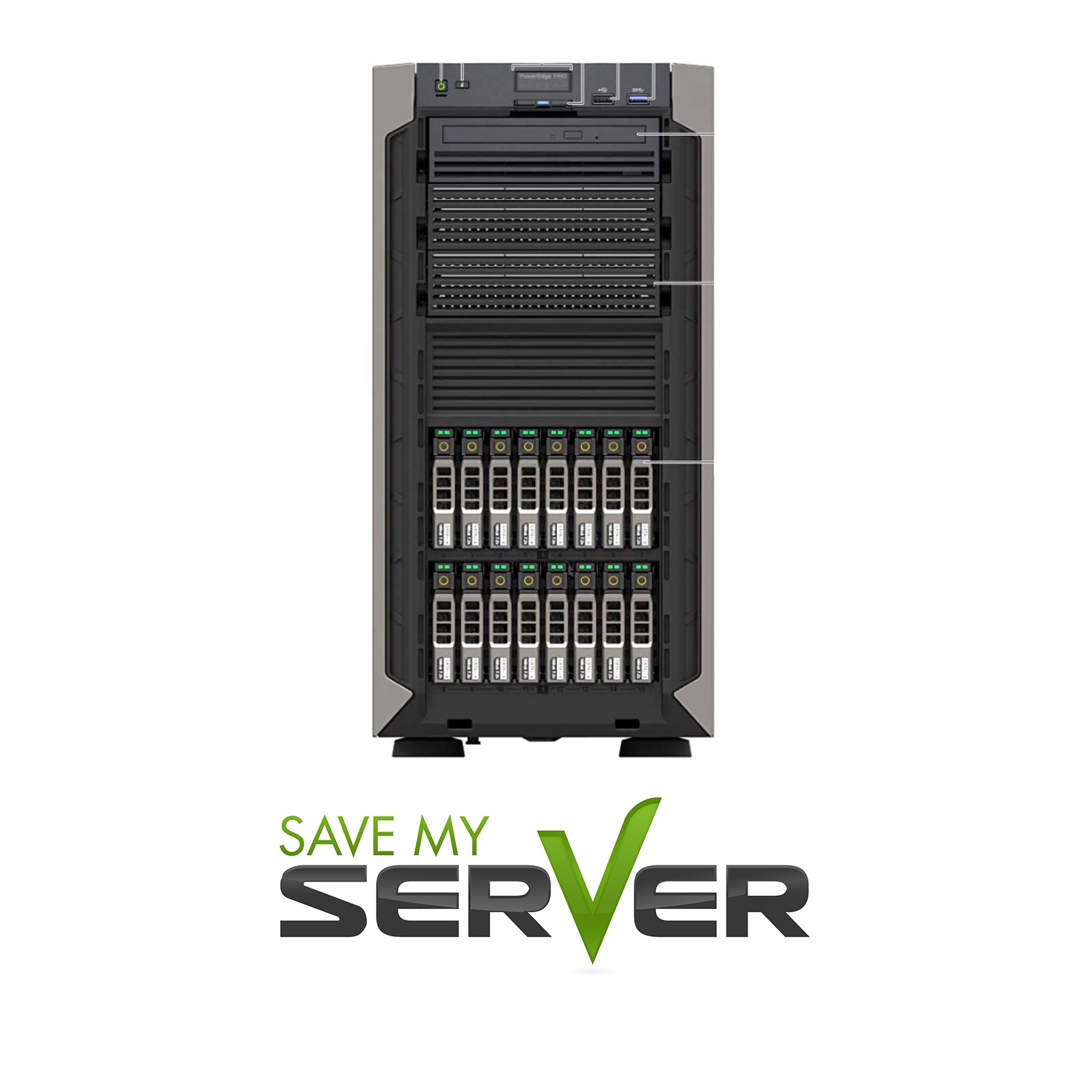 Dell PowerEdge T440 16x|2x Gold 6230 20 Core Choose|RAM/ Drives