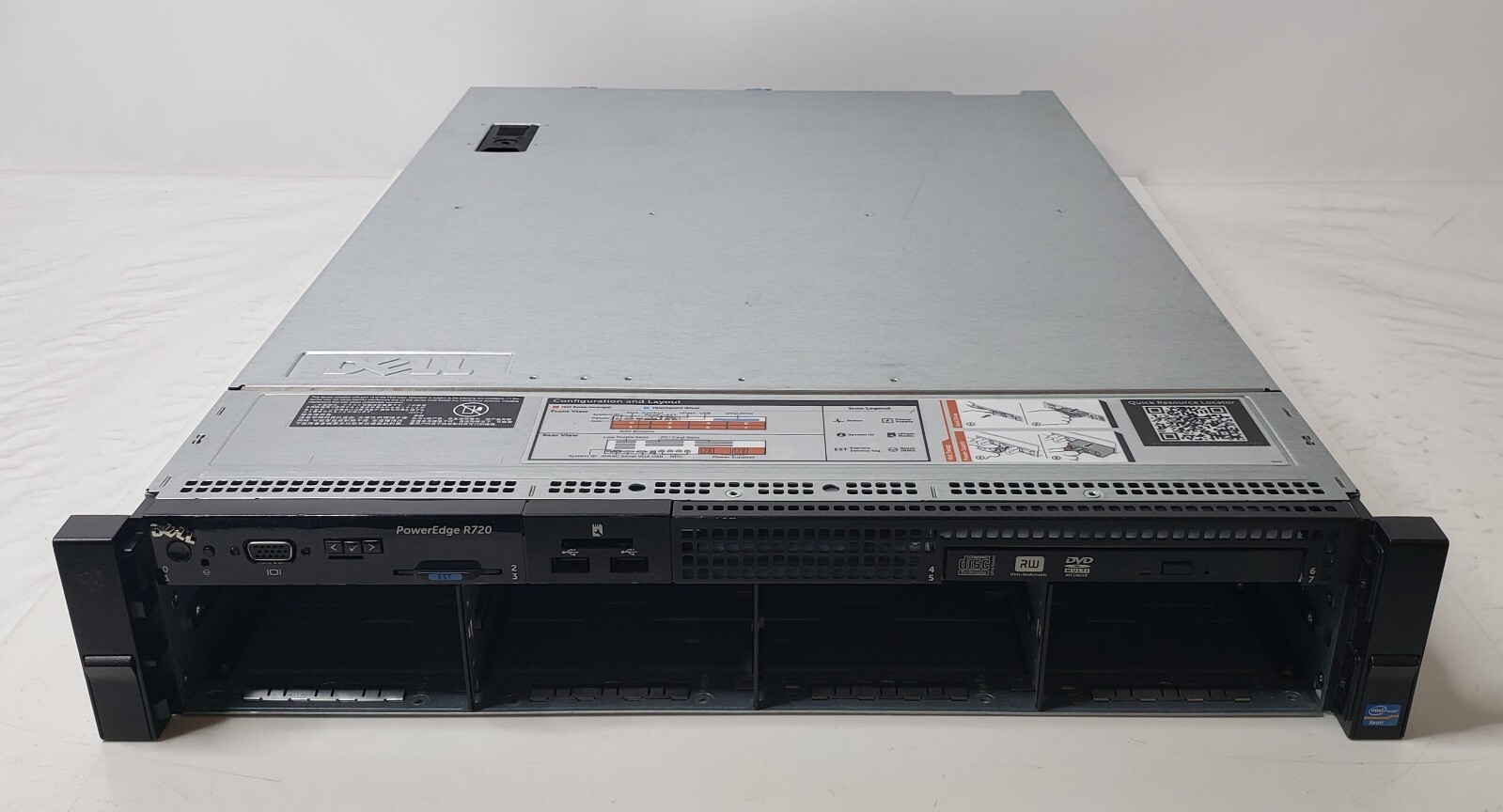 Dell PowerEdge R720 Dual Xeon E5-2680 v2 @2.80GHz 512GB RAM No HDD No Raid (a)