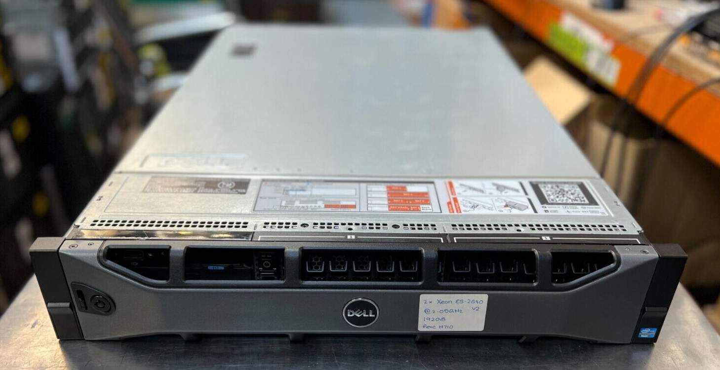 Dell PowerEdge R720 Server l 2xXeon E5-2640 v2 @2GHz 192GB l 2x300GB HDD l H710