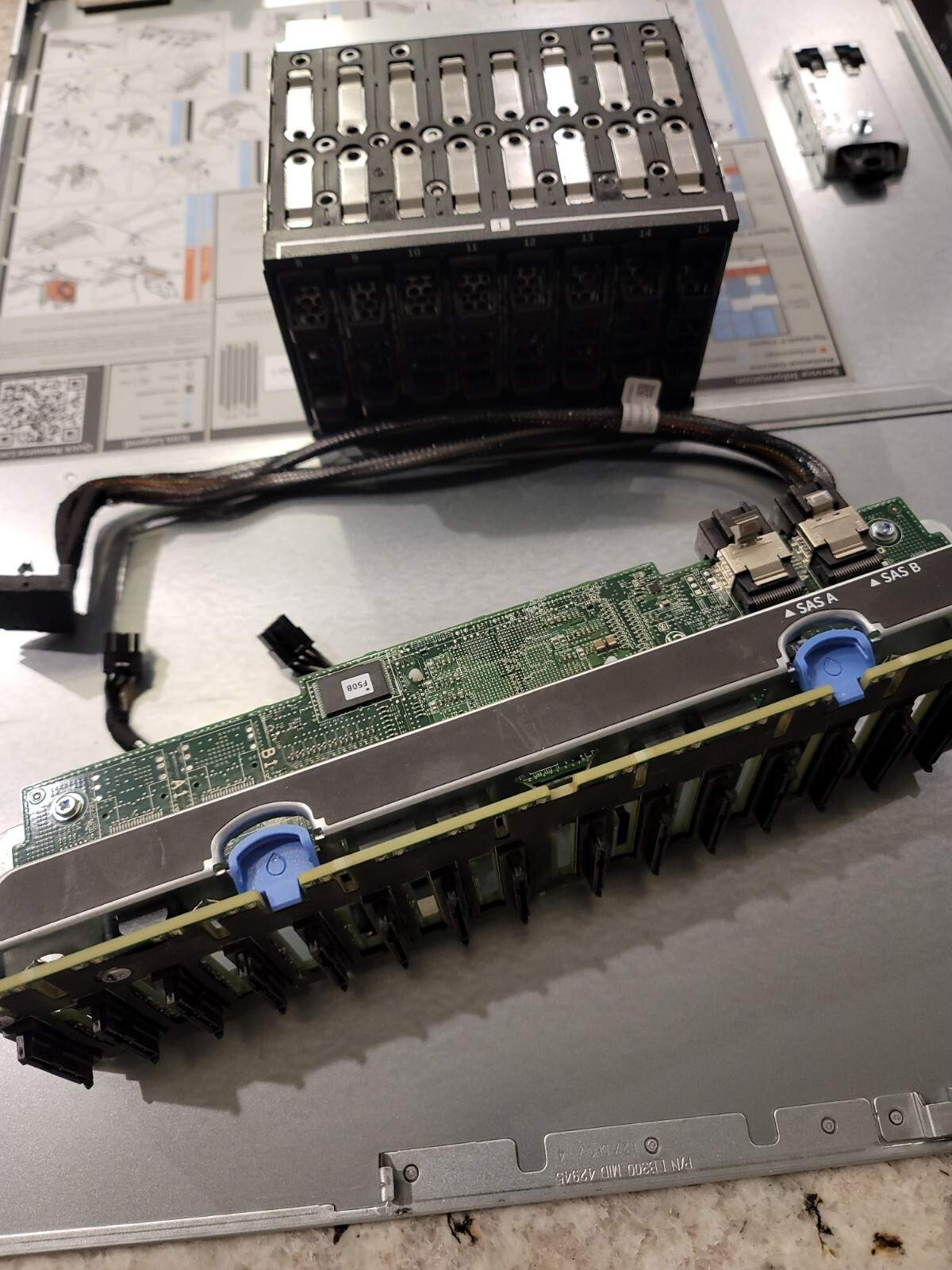 16 BAY HDD BACKPLANE CAGE SFF UPGRADE DELL POWEREDGE R720 8 BAY SFF SERVER