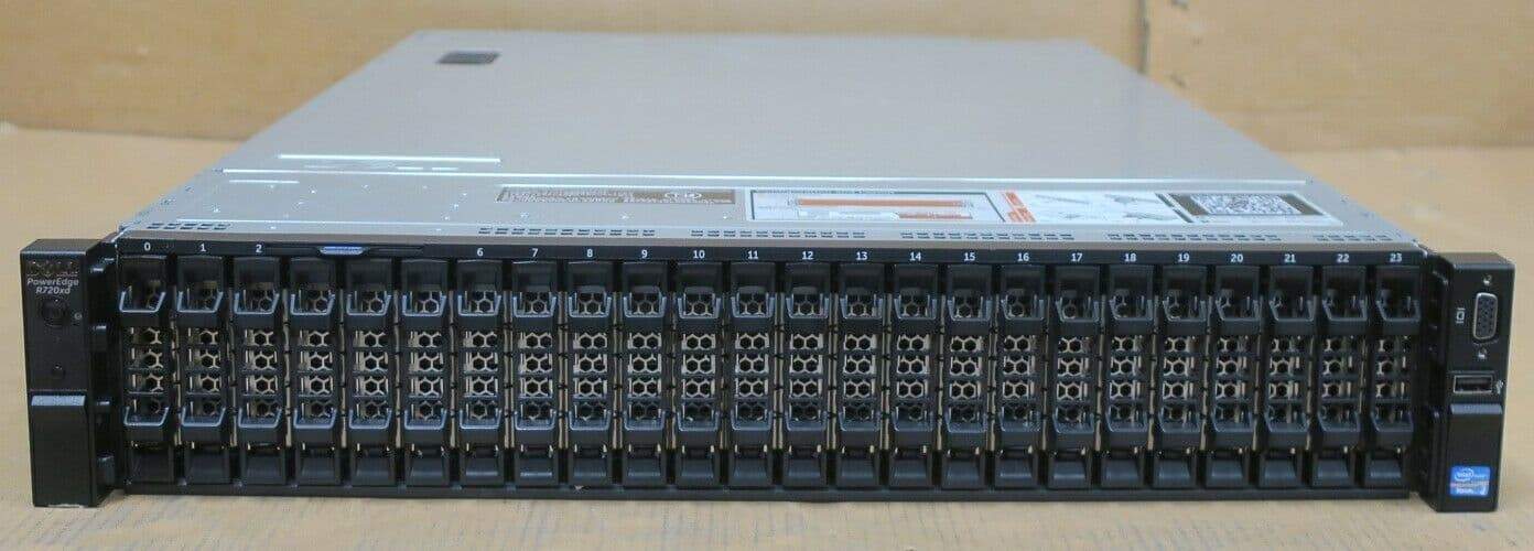 Dell PowerEdge R720xd Xeon E5-2650v2 2.6GHz 32GB H710 26x 2.5″ Bay 2U Server