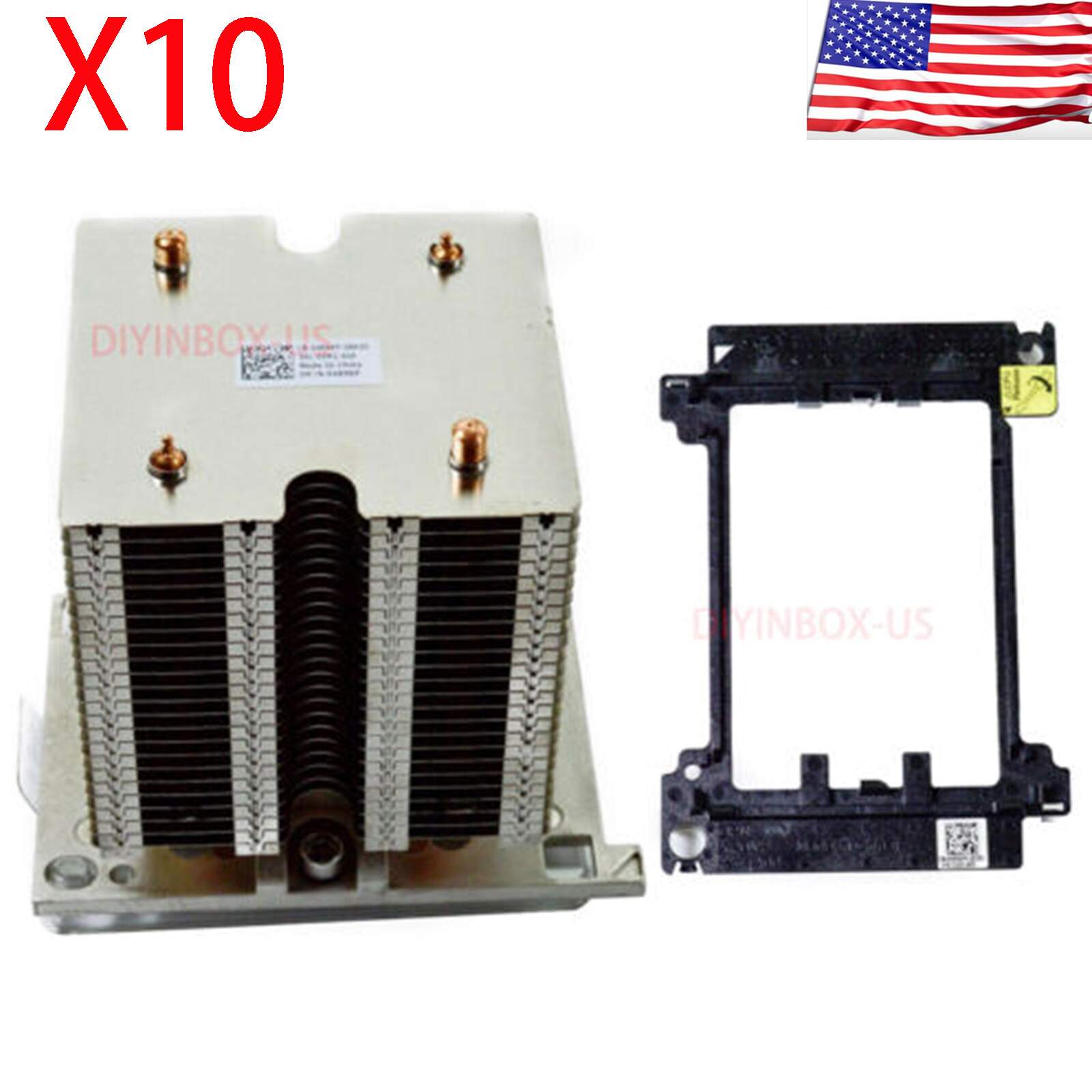 10-Pack New Dell PowerEdge T440 T640 Heat Sink Heatsink 489KP 0489KP KN2PJ