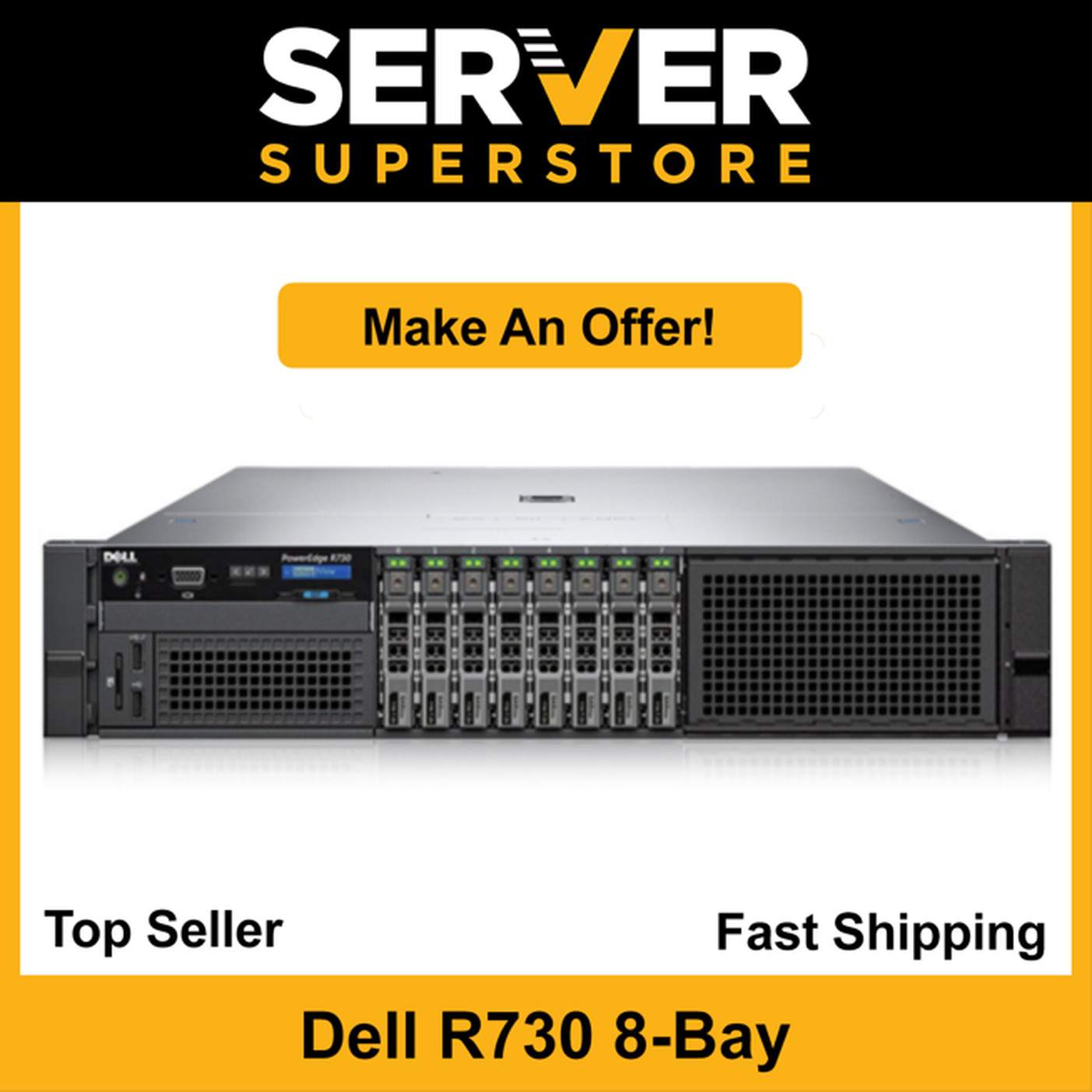 Dell PowerEdge R730 Server 2x E5-2640 V4 =20 Cores | 256GB | H730 | 2x 1.2TB SAS