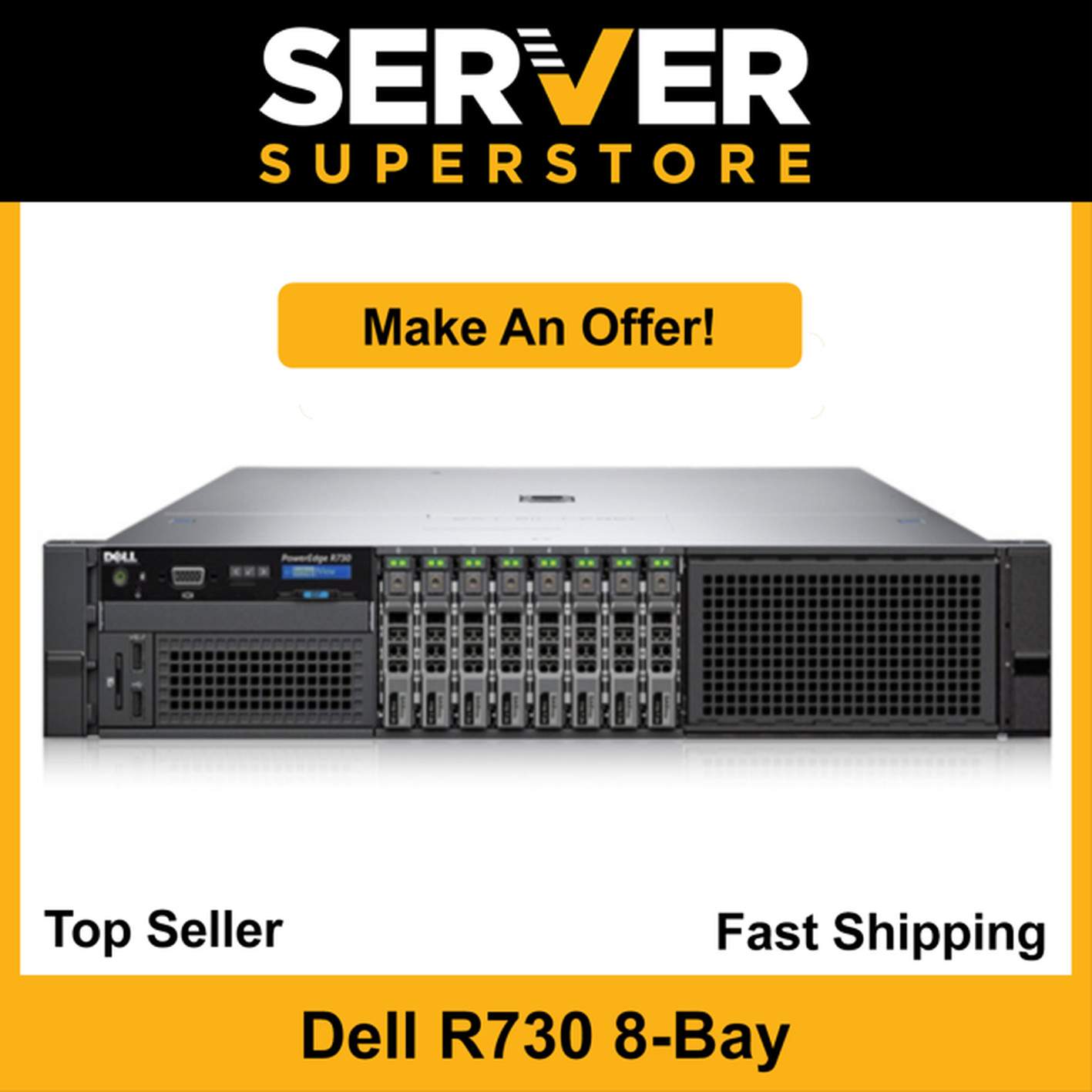 Dell PowerEdge R730 Server 2x E5-2698 V4 = 40 Cores | 32GB | H730 | 2x 1TB SSD