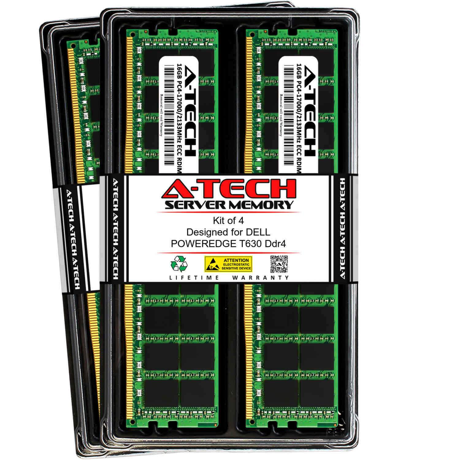 64GB 4x 16GB PC4-2133 RDIMM Dell PowerEdge T640 R830 R740xd M630 T630 Memory RAM