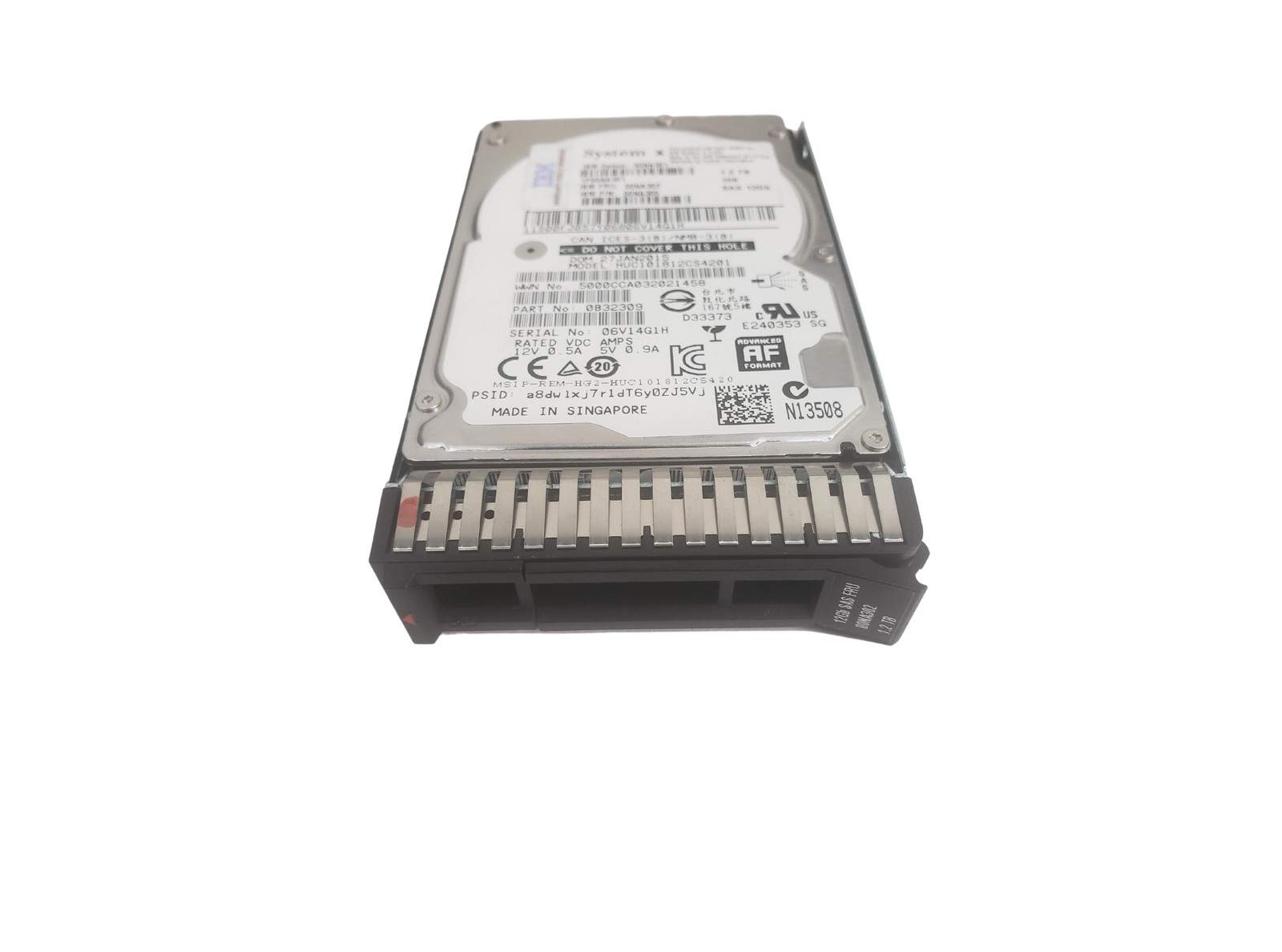 IBM 00NA302 1.2TB 10K 12G 2.5″ SAS Hard Drive 00NA301 00NA305