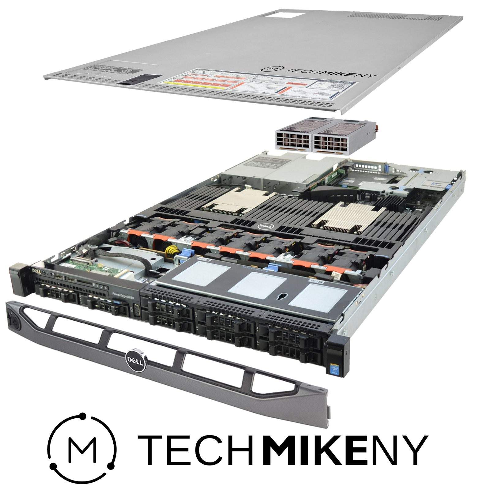 Dell PowerEdge R630 Server 2x E5-2623v4 2.60Ghz 8-Core 16GB RAM 2x Caddies Bezel