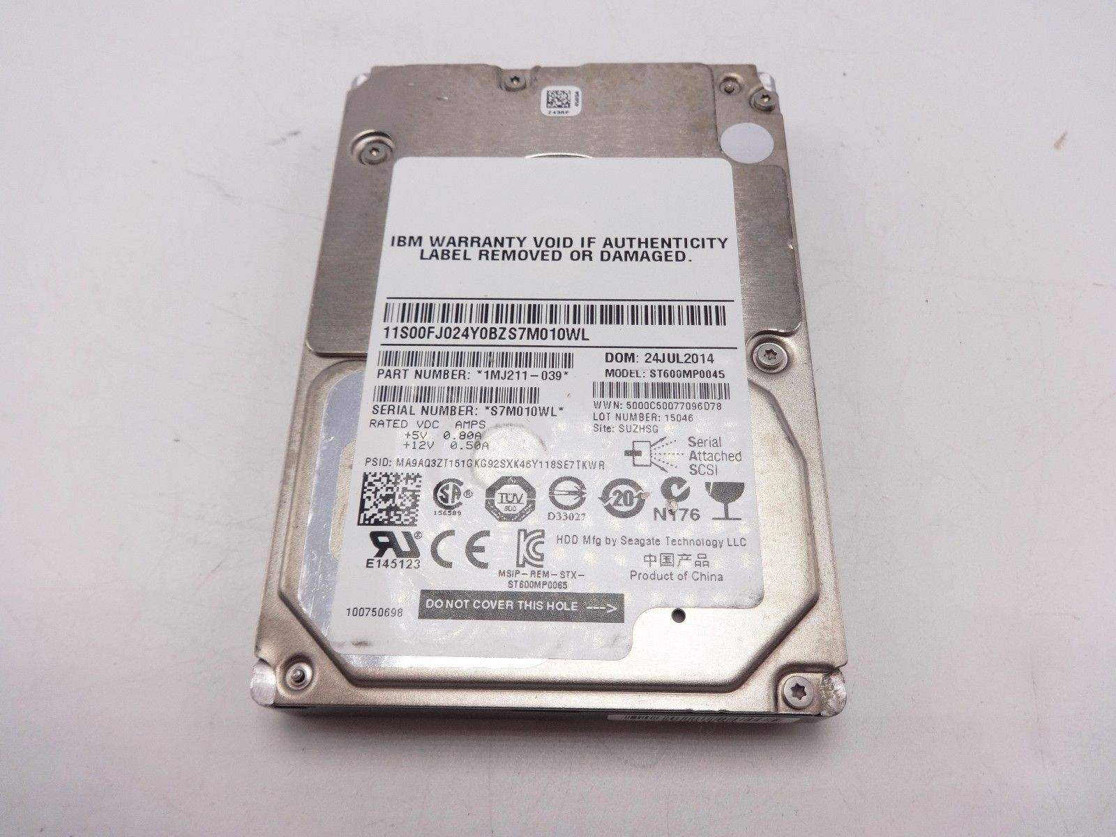 Seagate ST600MP0045 600GB 15K 12GBPS SAS 2.5″ Hard Drive