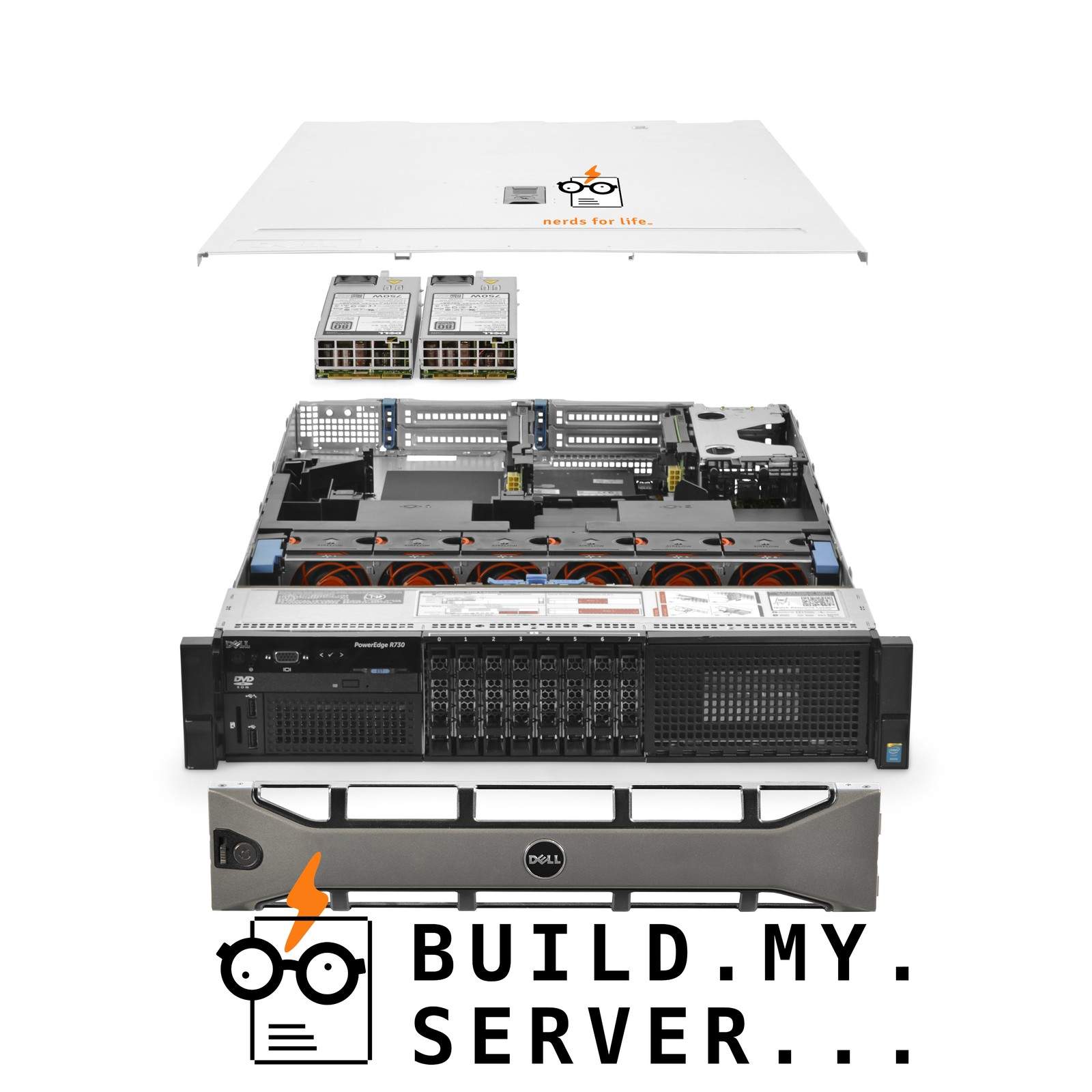 Dell PowerEdge R730 Server 3.20Ghz 16-Core 64GB RAM 2x 480GB SSD Windows Server